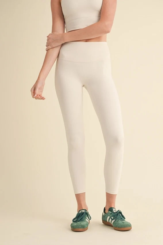 Aligned Performance High-Rise Leggings - Cream