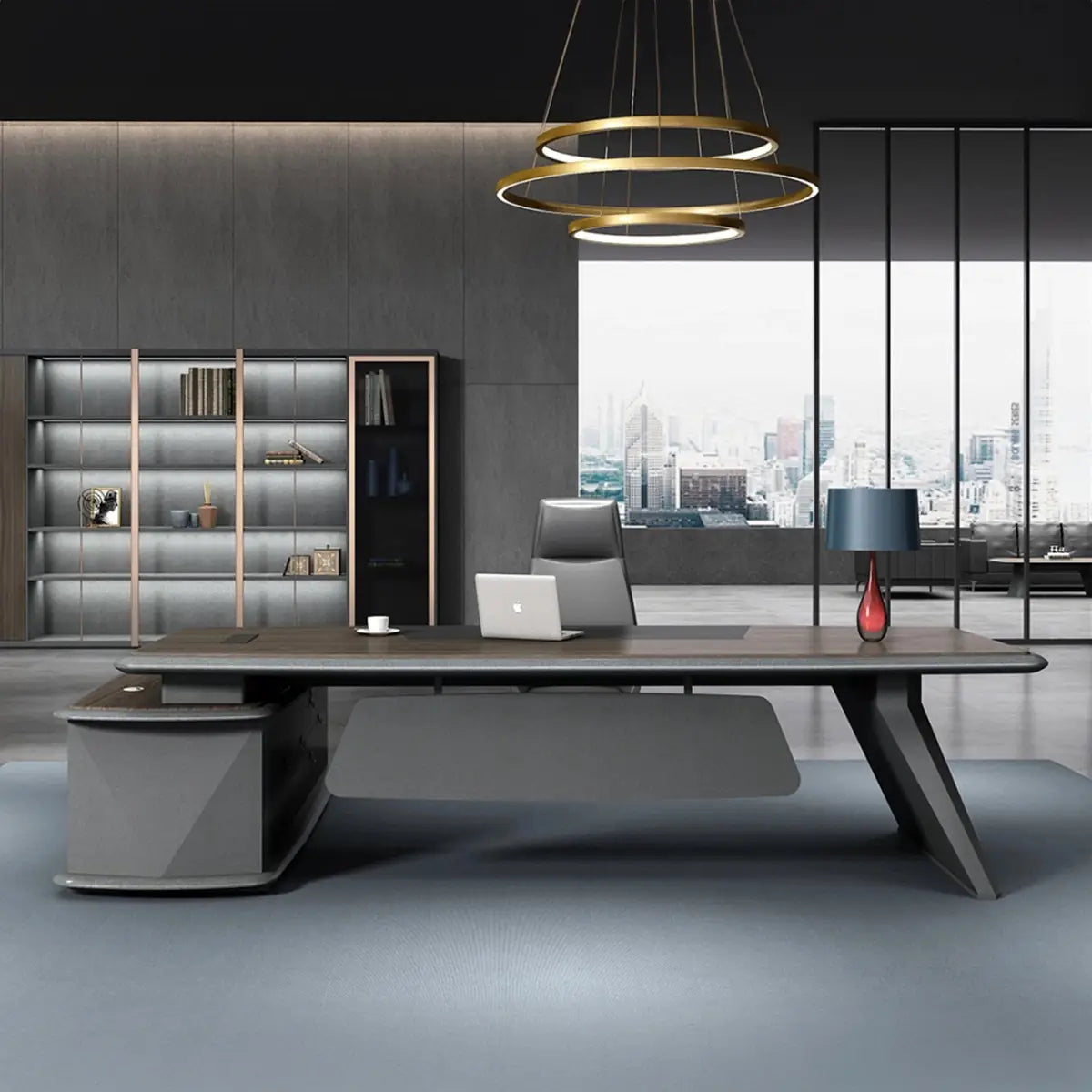 Alwin · Modern L-Shaped Executive Desk