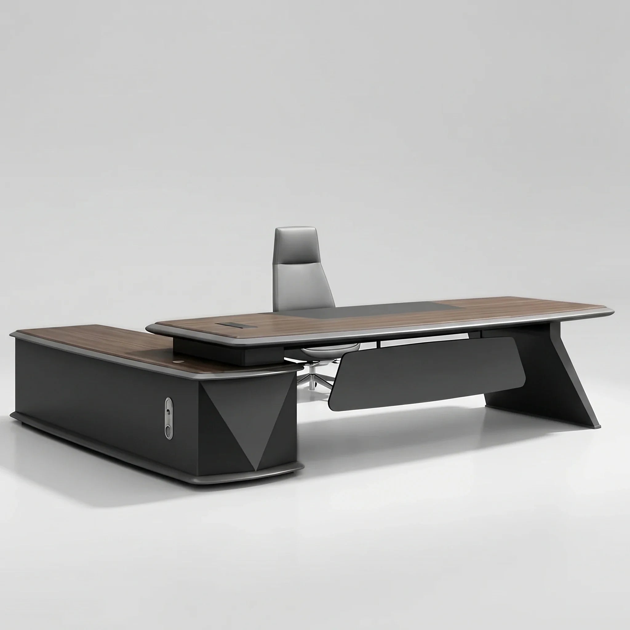 Alwin · Modern L-Shaped Executive Desk