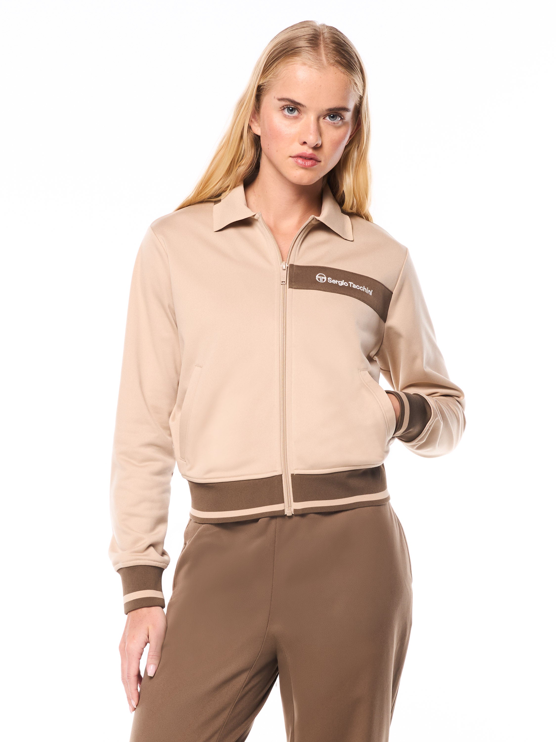 Amara Track Jacket-Humus