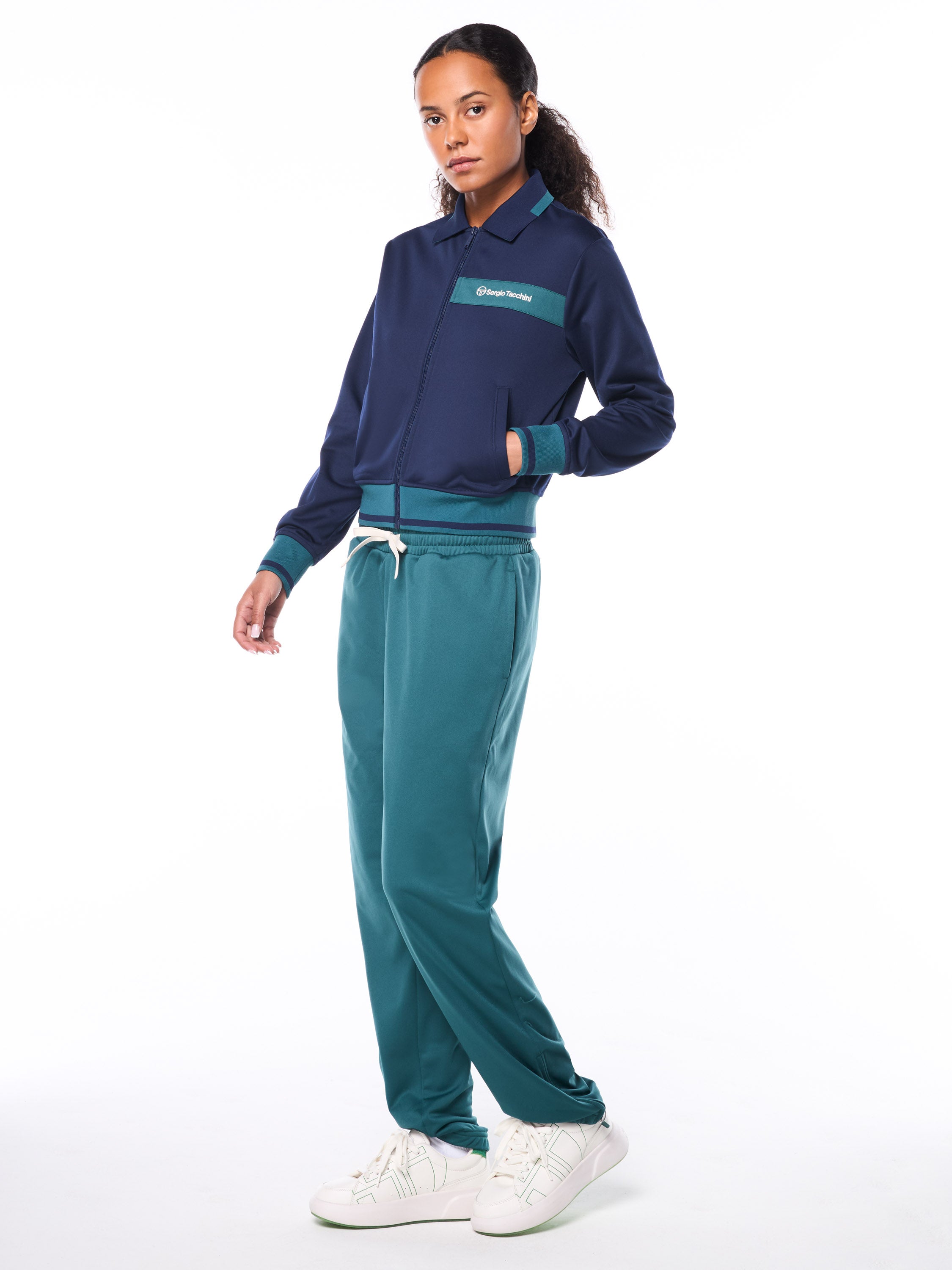 Amara Track Jacket-Maritime Blue