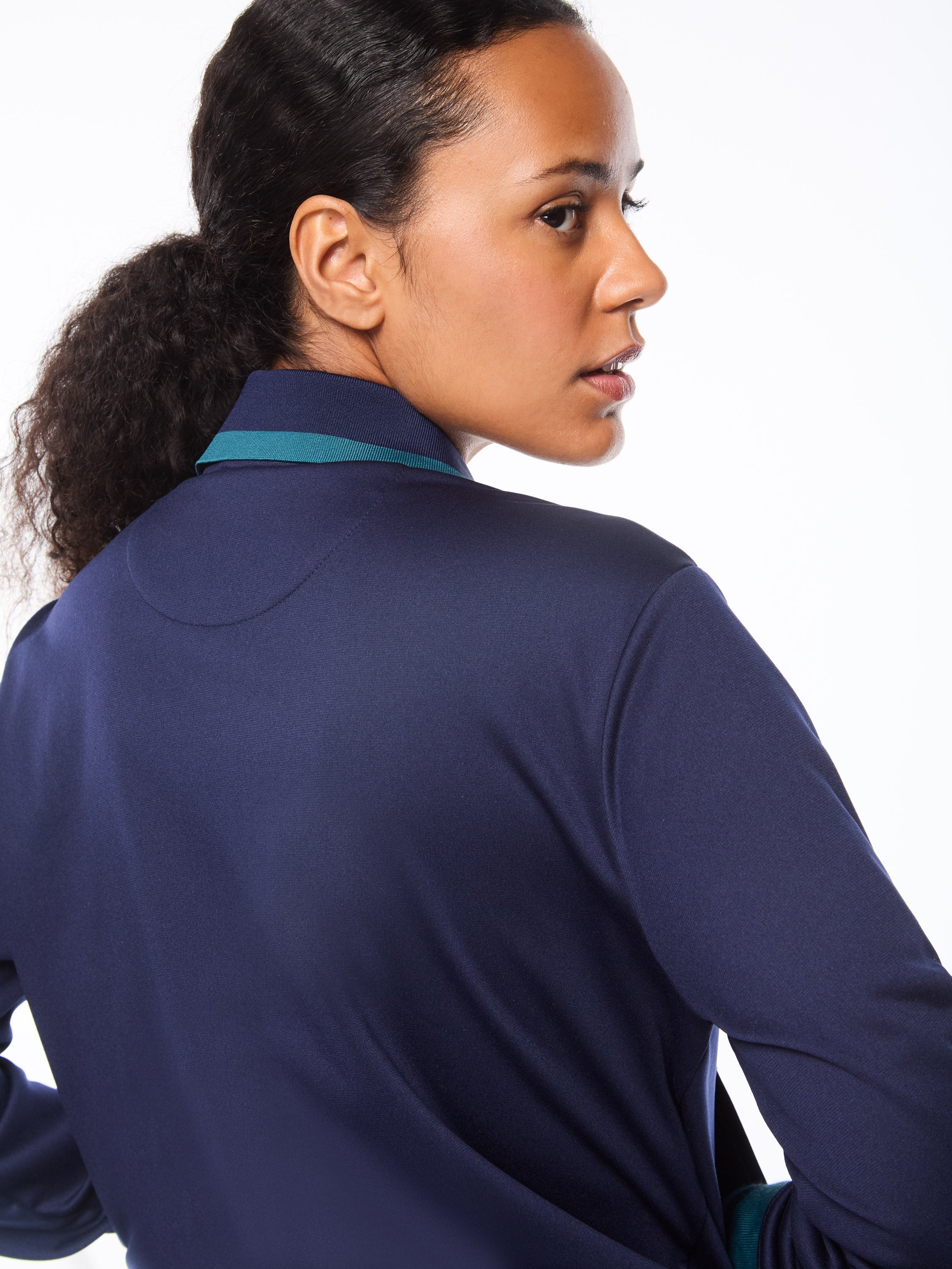 Amara Track Jacket-Maritime Blue