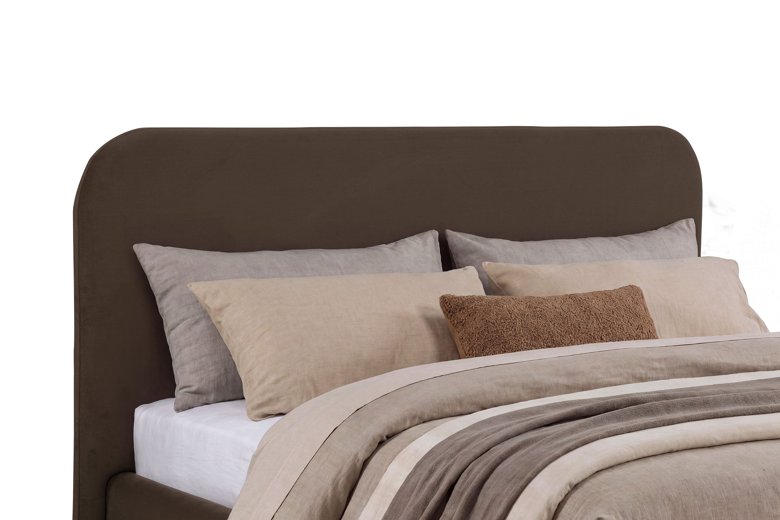 Anders Upholstered Eastern King Storage Lift Platform Bed Chocolate