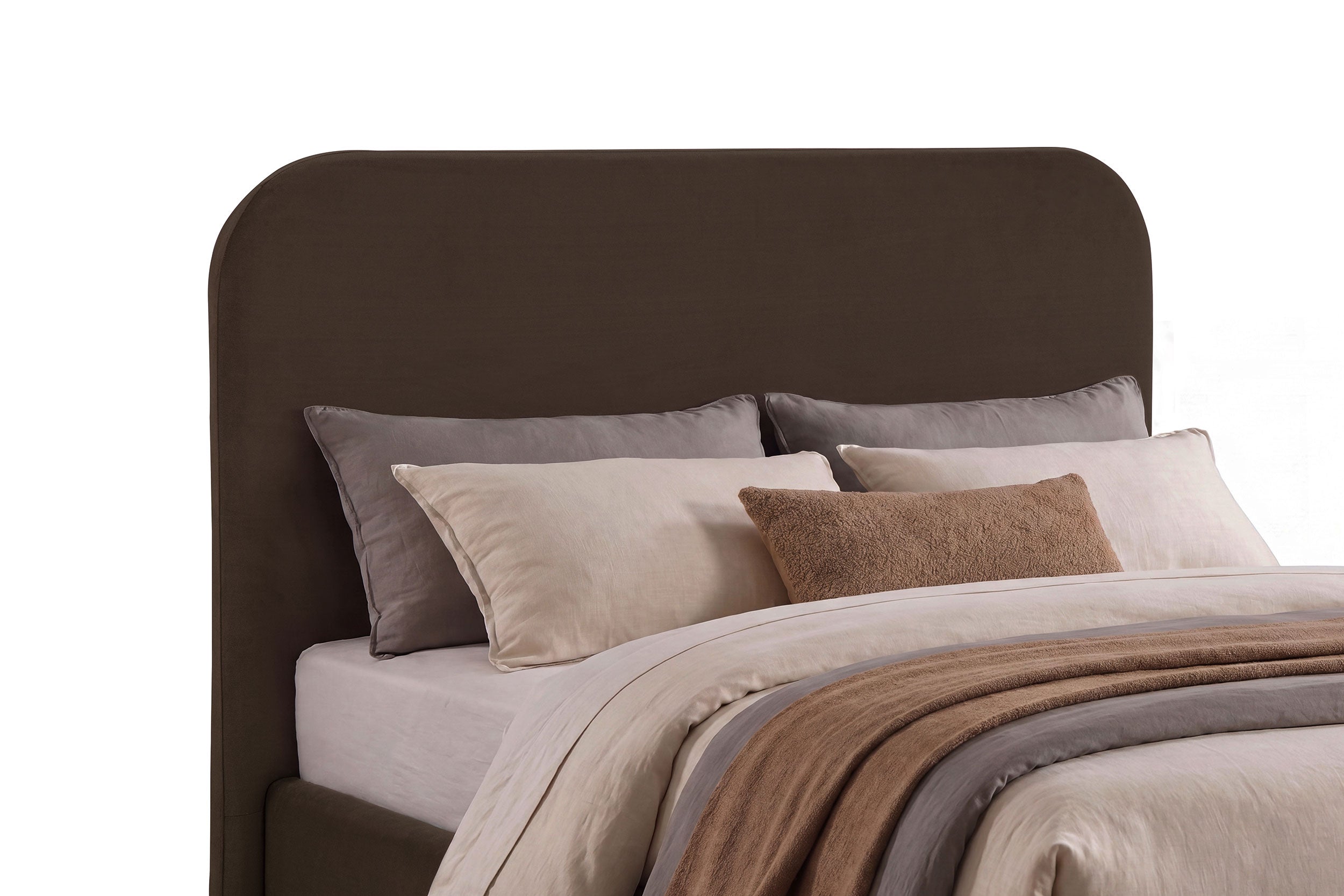 Anders Upholstered Full Storage Lift Platform Bed Chocolate