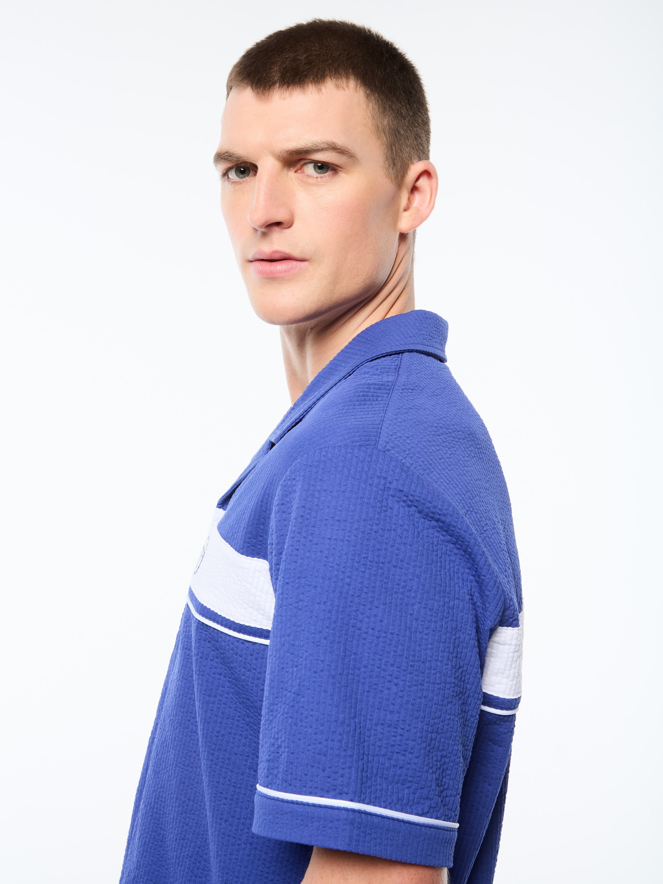 Annata Cabana Shirt-Deep Ultramarine