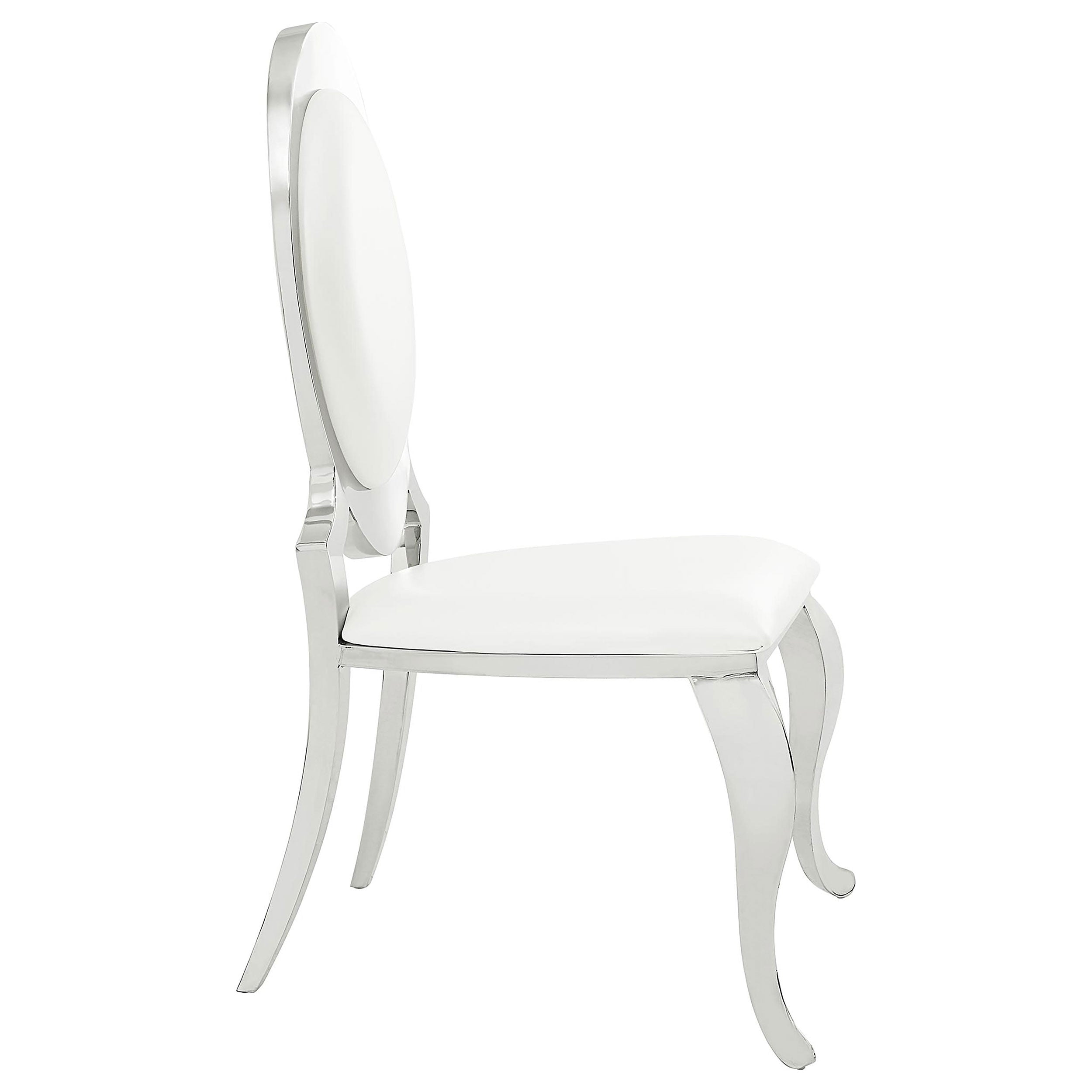 Antoine Upholstered Dining Chair Cream White (Set of 2)