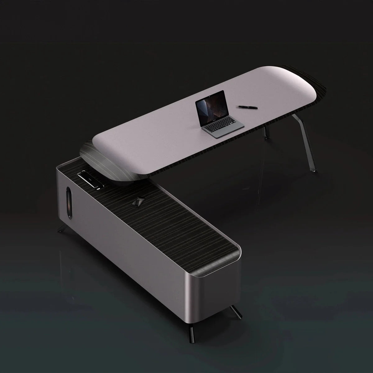Apexa · Luxury L-Shaped Executive Desk