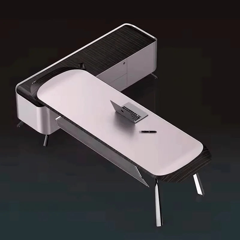 Apexa · Luxury L-Shaped Executive Desk