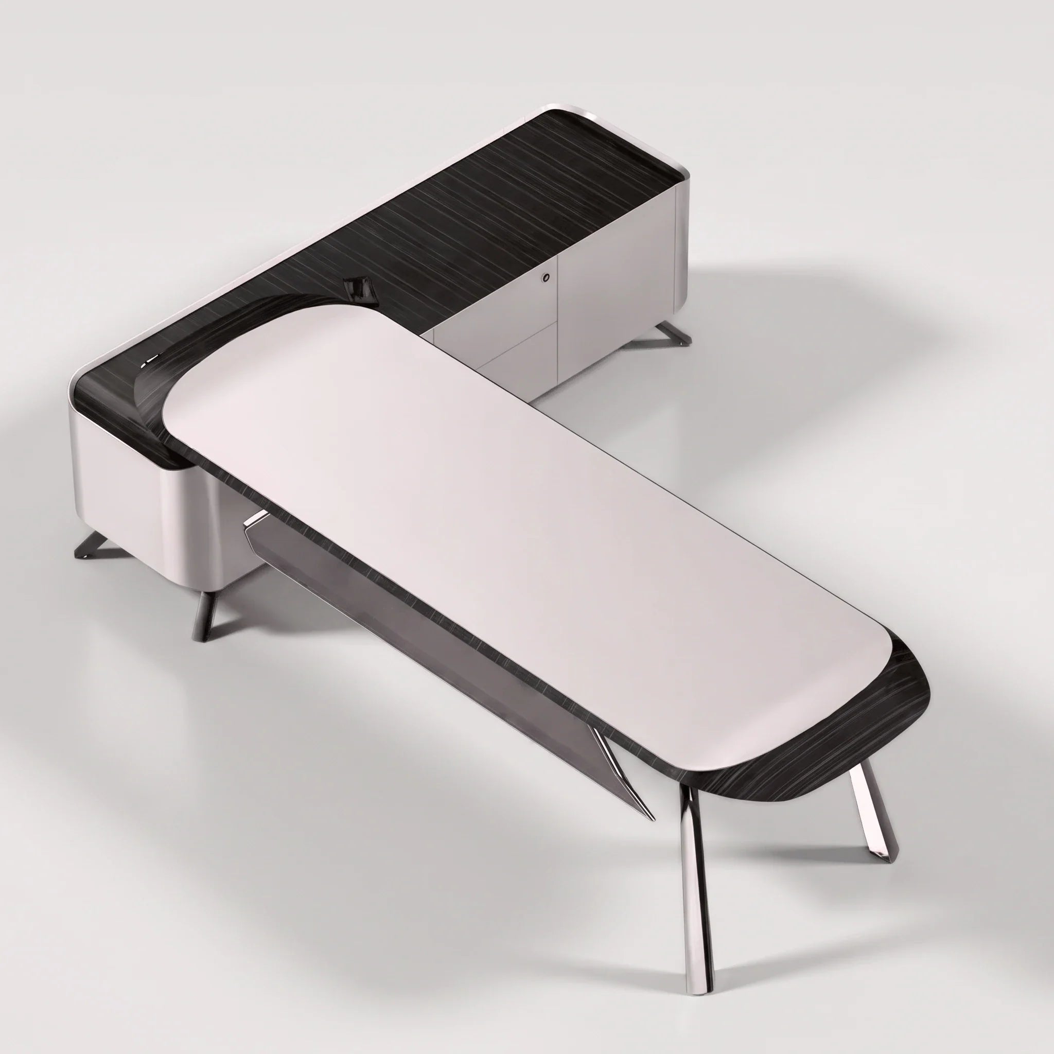 Apexa · Luxury L-Shaped Executive Desk