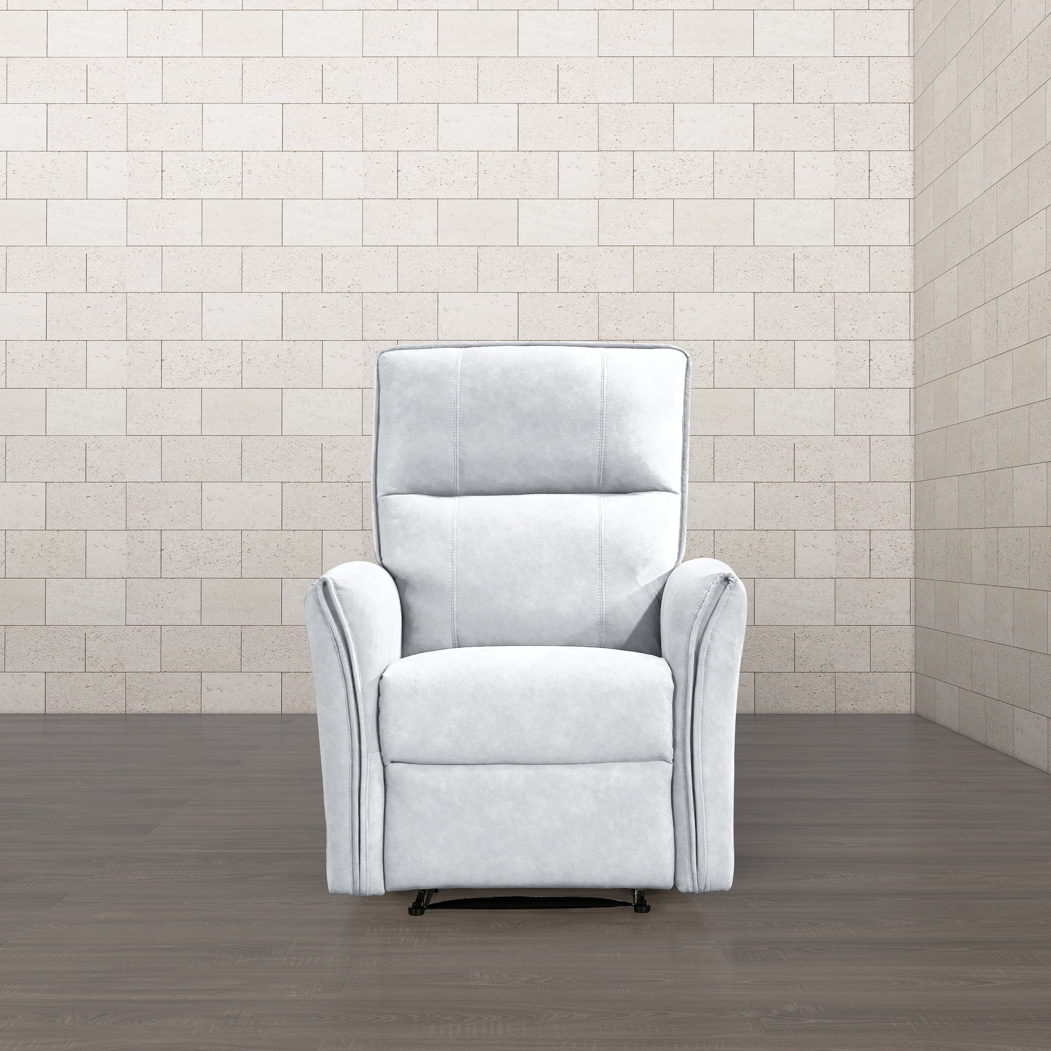 Asheville Premium Recliner Chair – Light Gray Upholstered Comfort Seating