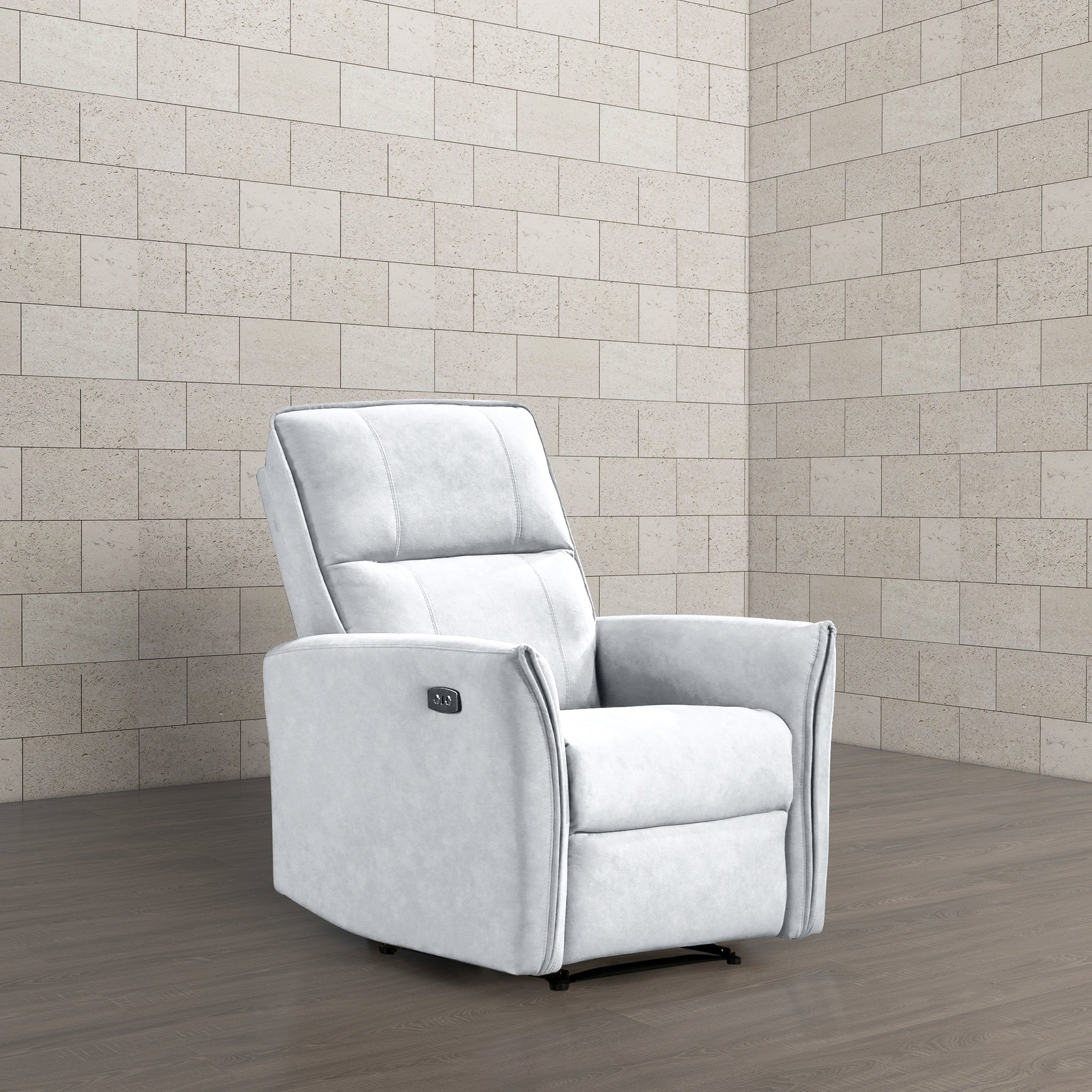 Asheville Premium Recliner Chair – Light Gray Upholstered Comfort Seating