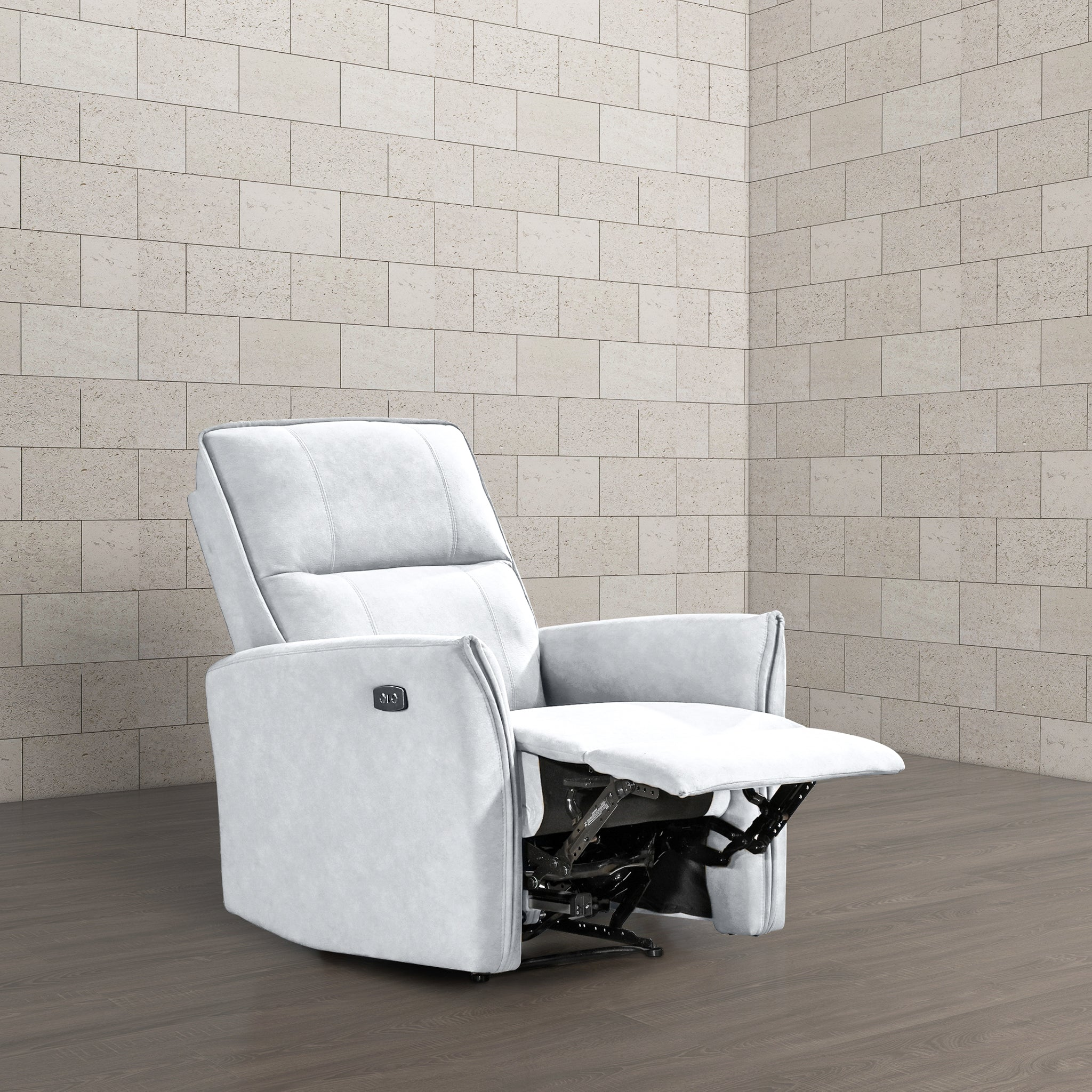 Asheville Premium Recliner Chair – Light Gray Upholstered Comfort Seating