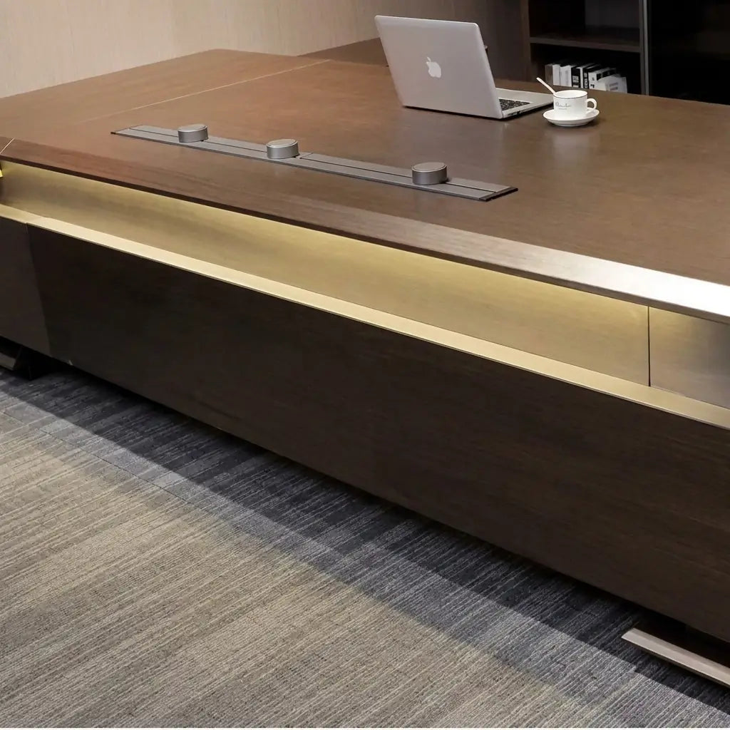 Aspen · Modern L-Shaped Executive Desk
