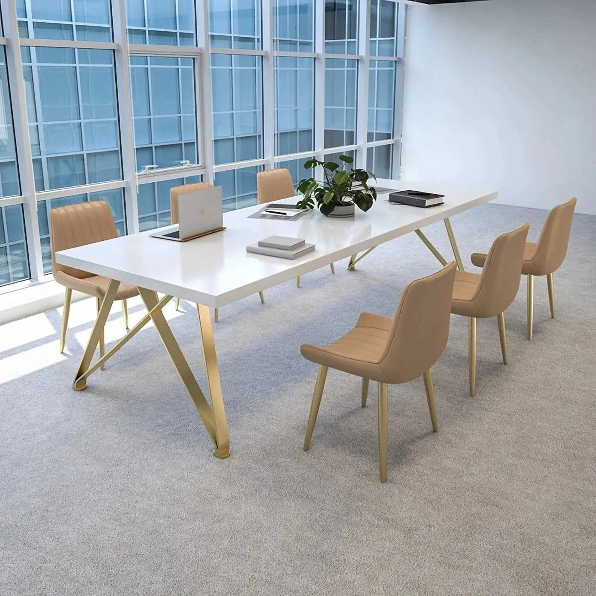 Astrid · White Collaborative Meeting Table