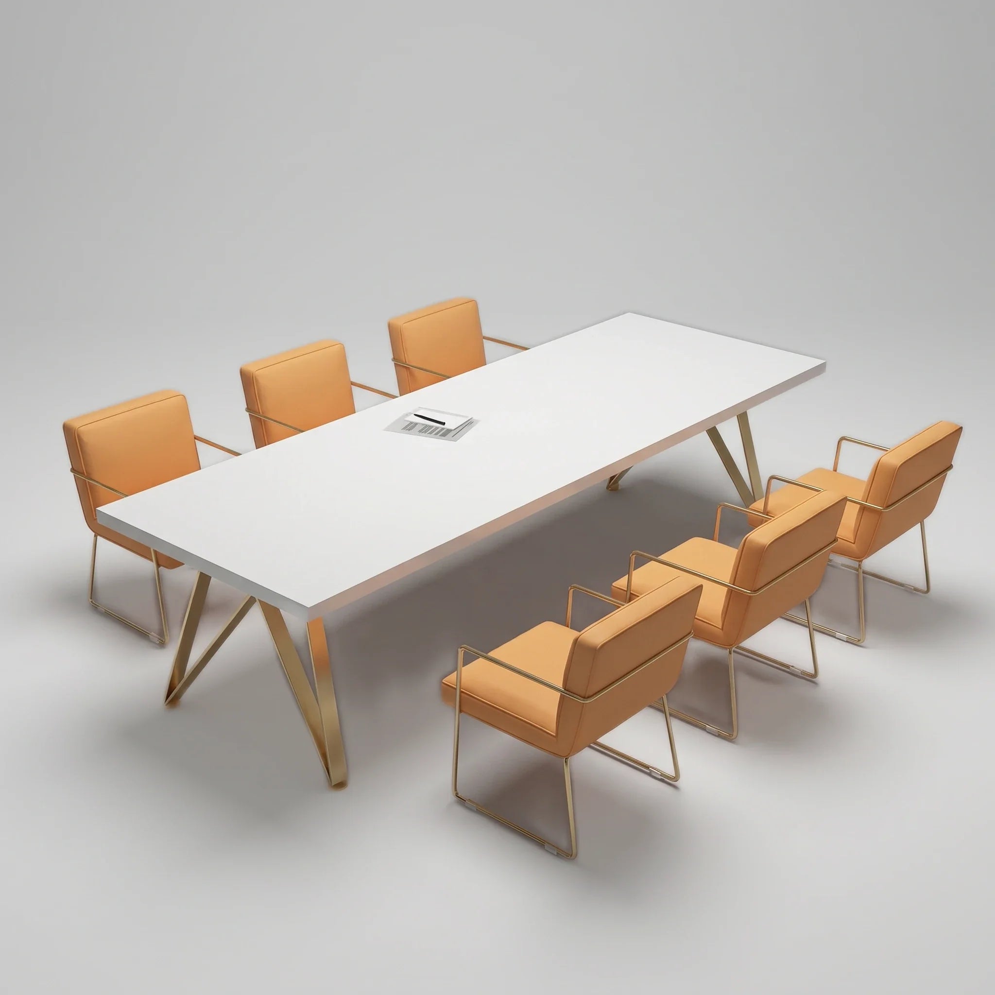 Astrid · White Collaborative Meeting Table