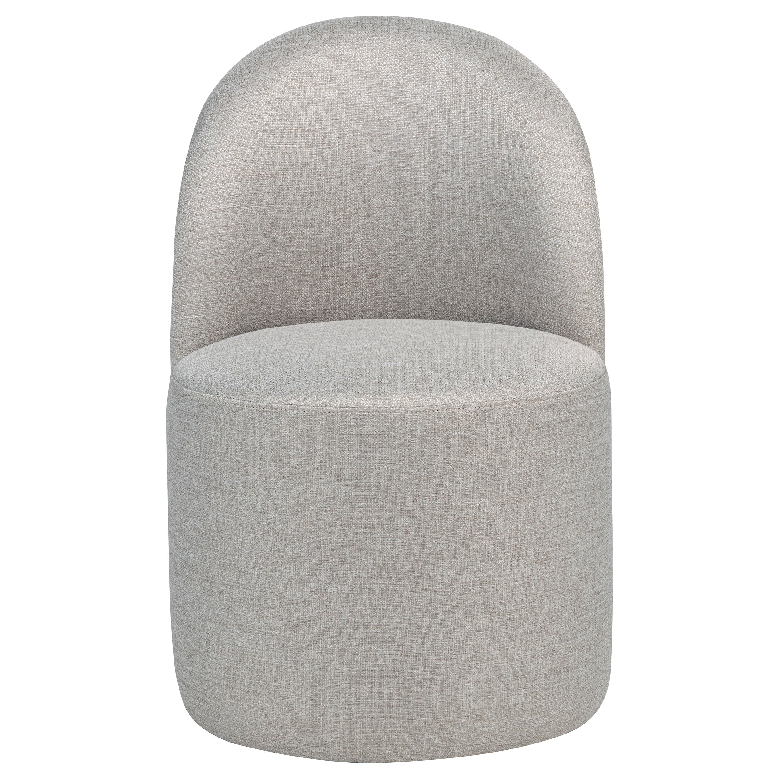 Aubrey Upholstered Barrel Dining Side Chair Beige (Set of 2)