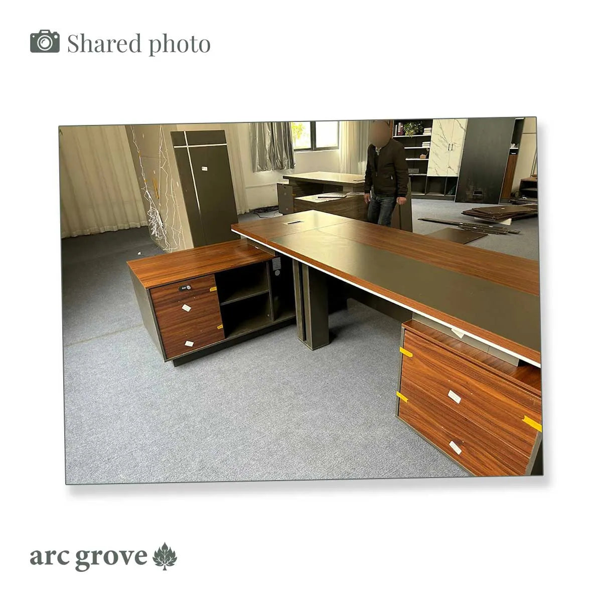 August · Modern Executive L-Shaped Desk