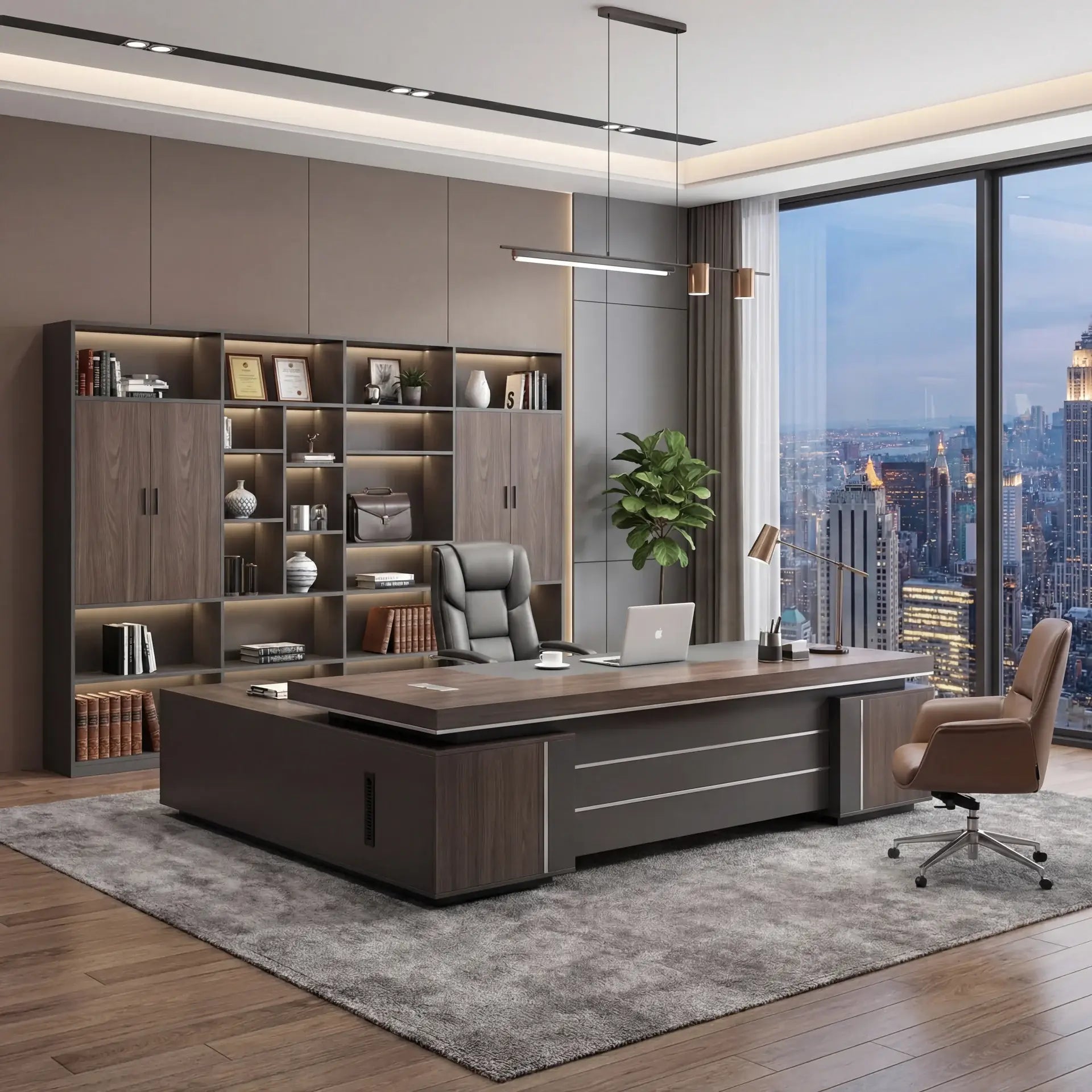 August · Modern Executive L-Shaped Desk