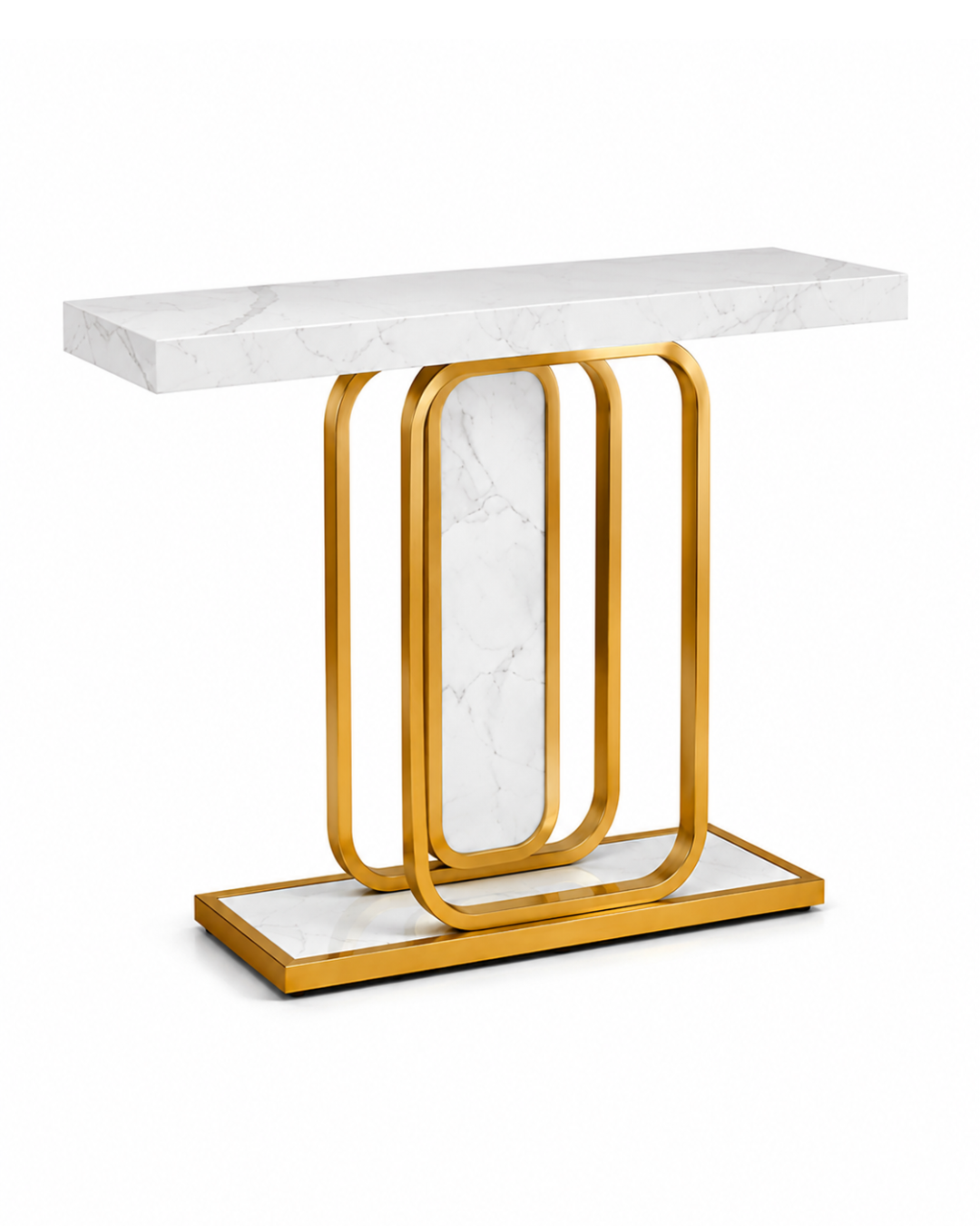 Aurum Marble & Steel Console Table