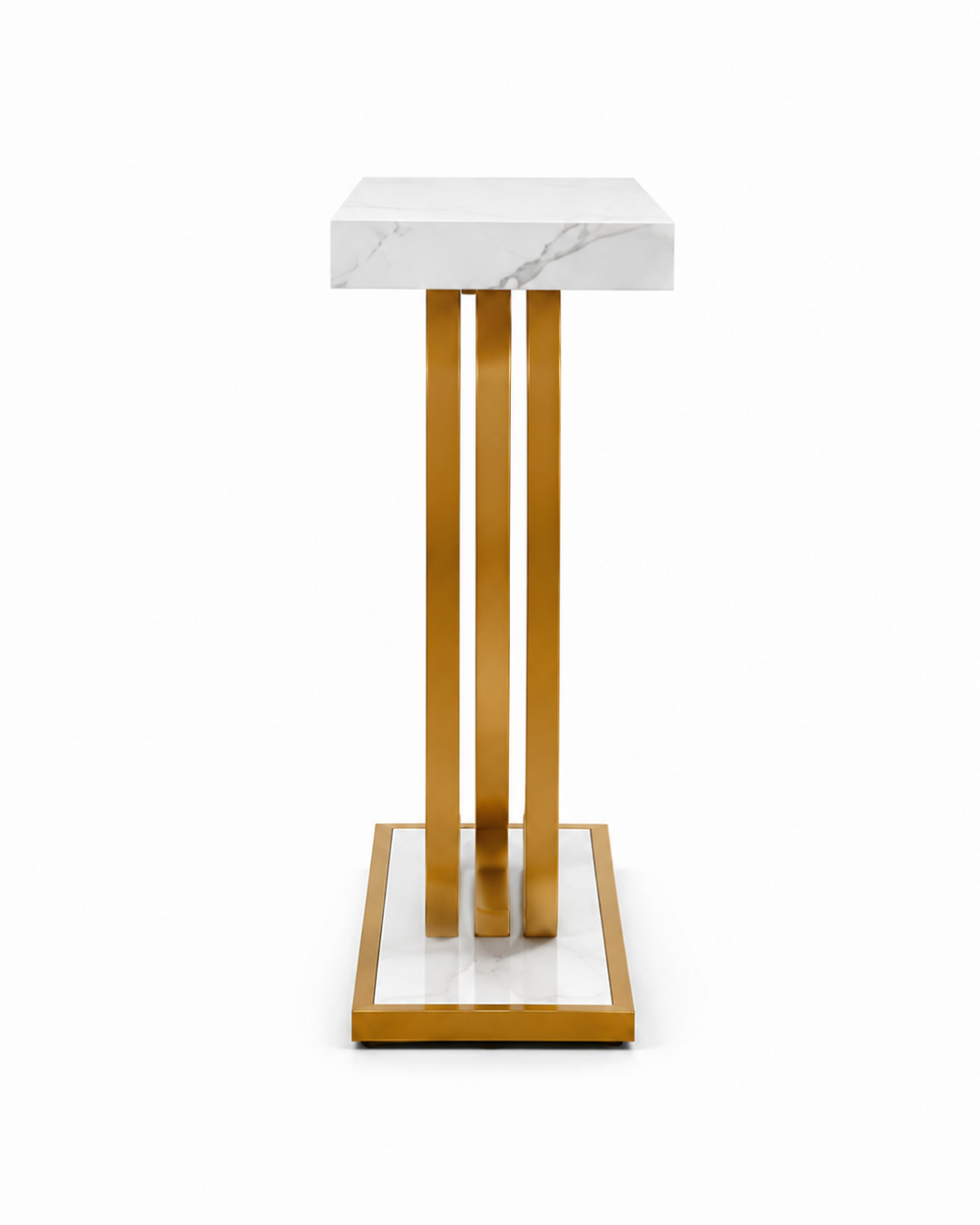 Aurum Marble & Steel Console Table