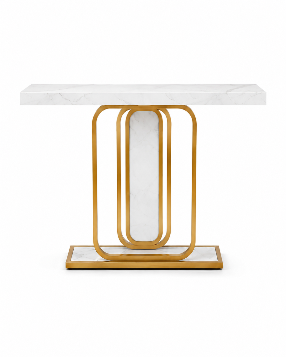 Aurum Marble & Steel Console Table