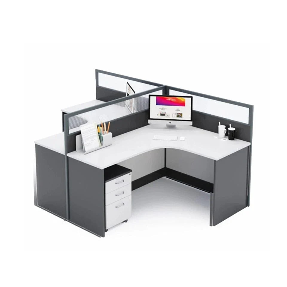 Averon · L-Shaped Cubicle Workstation
