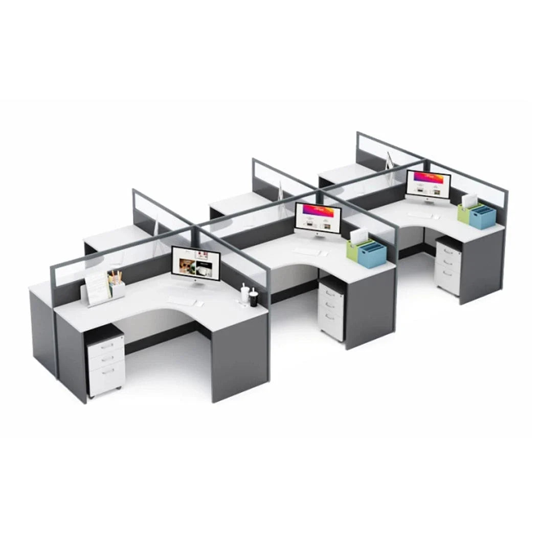 Averon · L-Shaped Cubicle Workstation