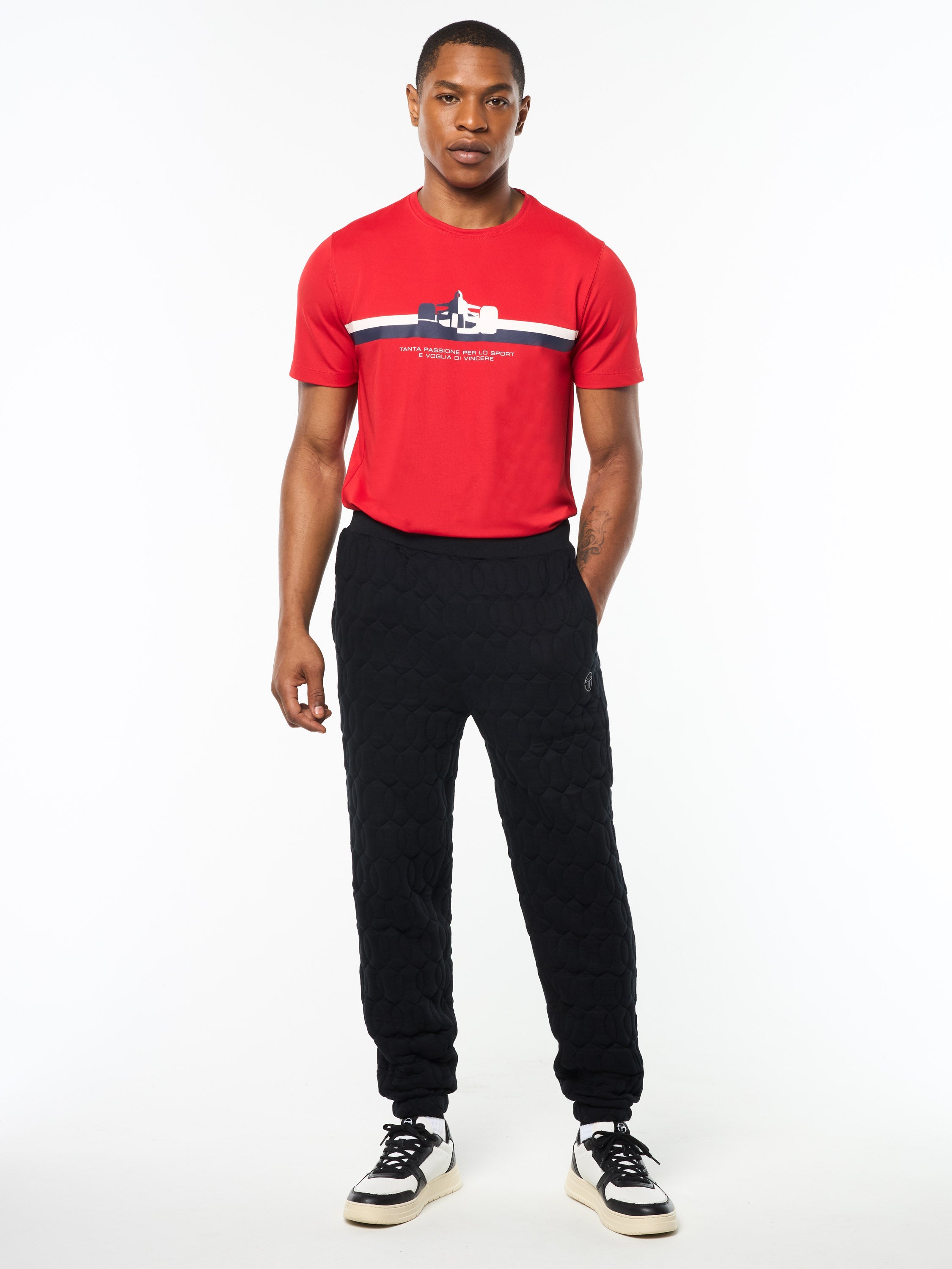 Aversa Quilted Sweatpant- Black Beauty
