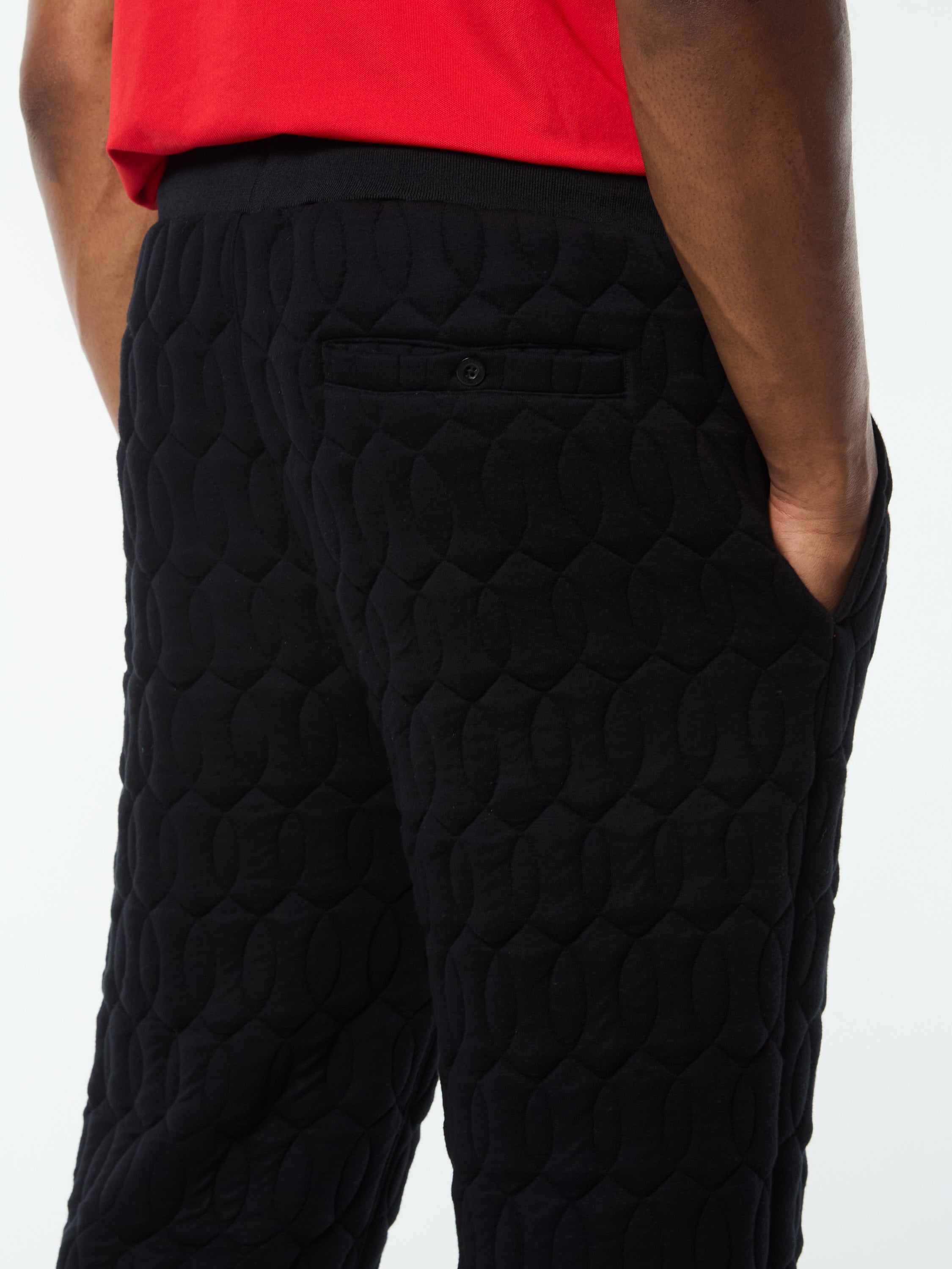 Aversa Quilted Sweatpant- Black Beauty