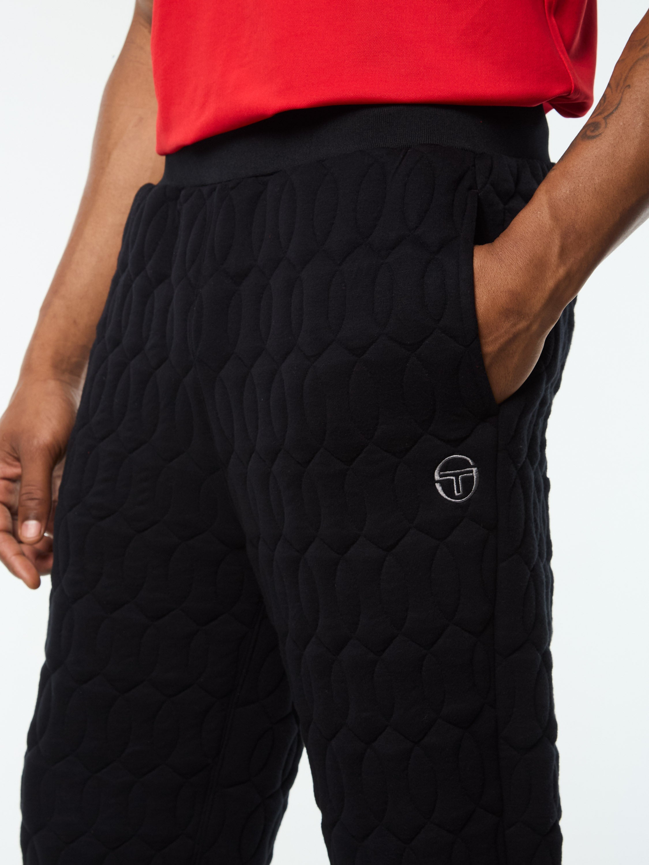 Aversa Quilted Sweatpant- Black Beauty