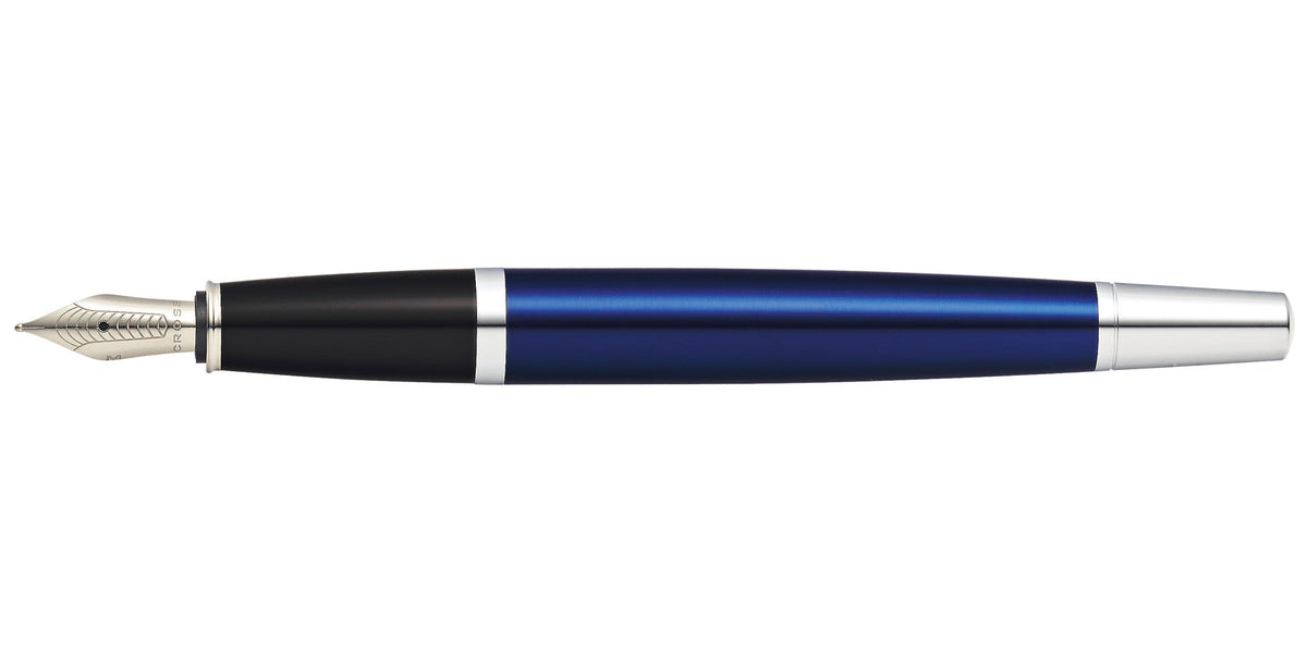 Bailey™ Blue Lacquer Stainless Steel Medium Nib Fountain Pen