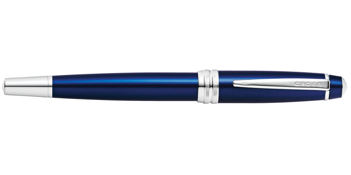 Bailey™ Blue Lacquer Stainless Steel Medium Nib Fountain Pen