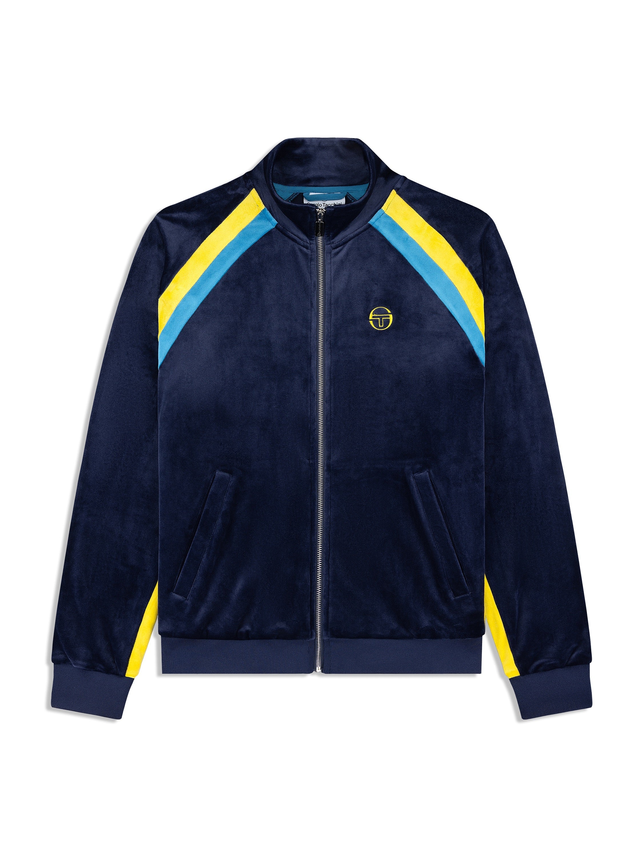 Banda Velour Track Jacket- Maritime Blue