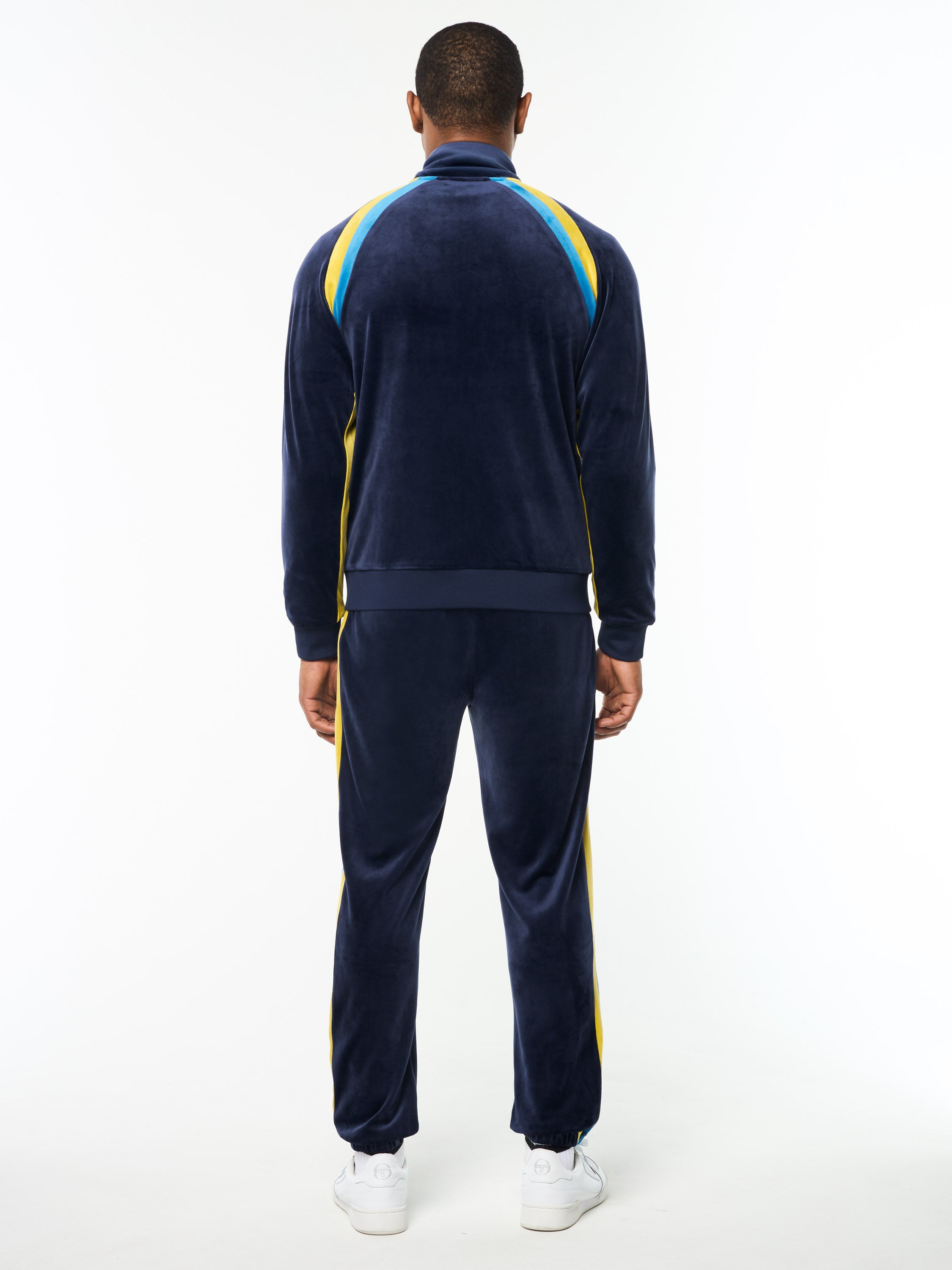 Banda Velour Track Jacket- Maritime Blue