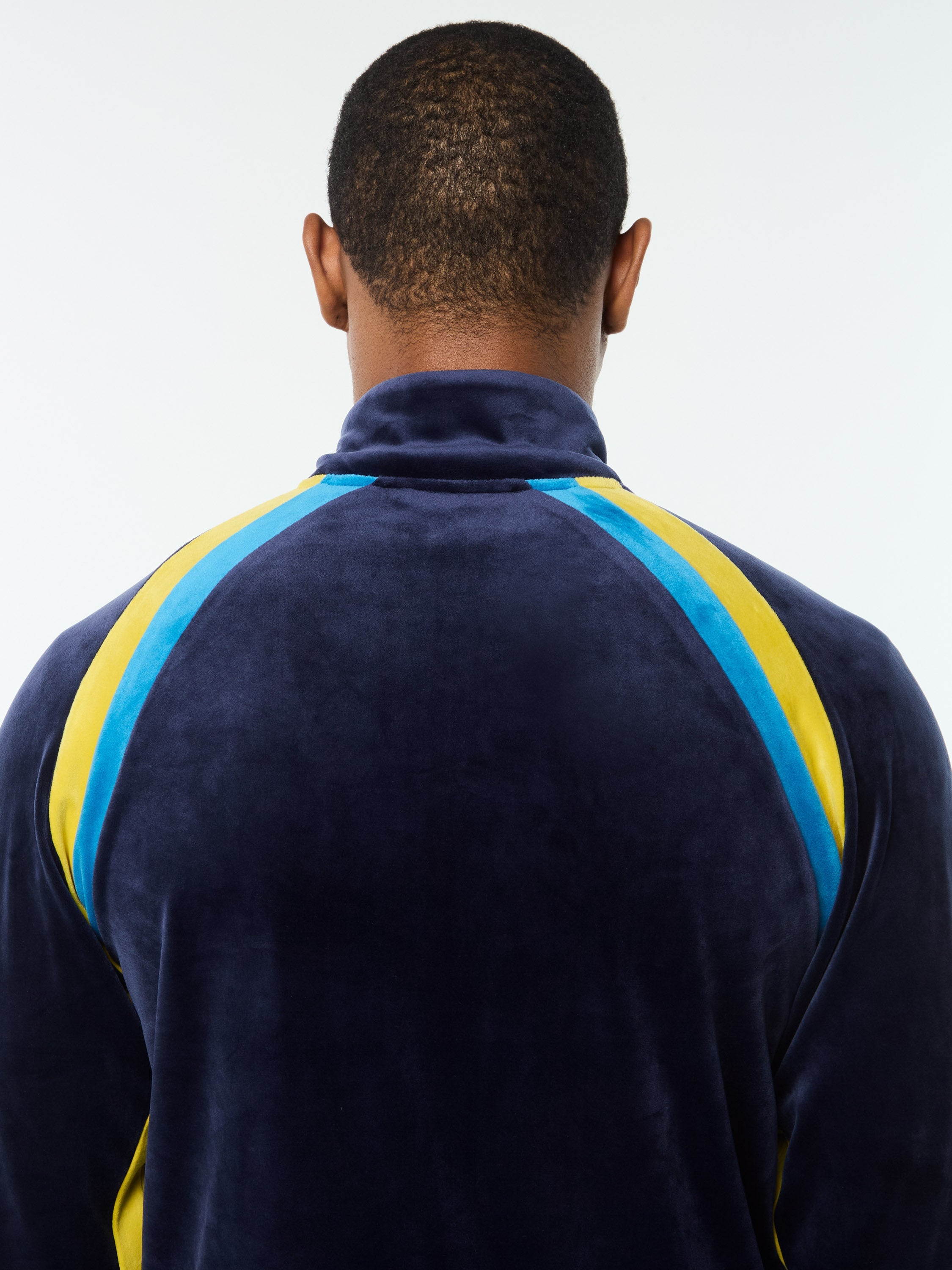 Banda Velour Track Jacket- Maritime Blue