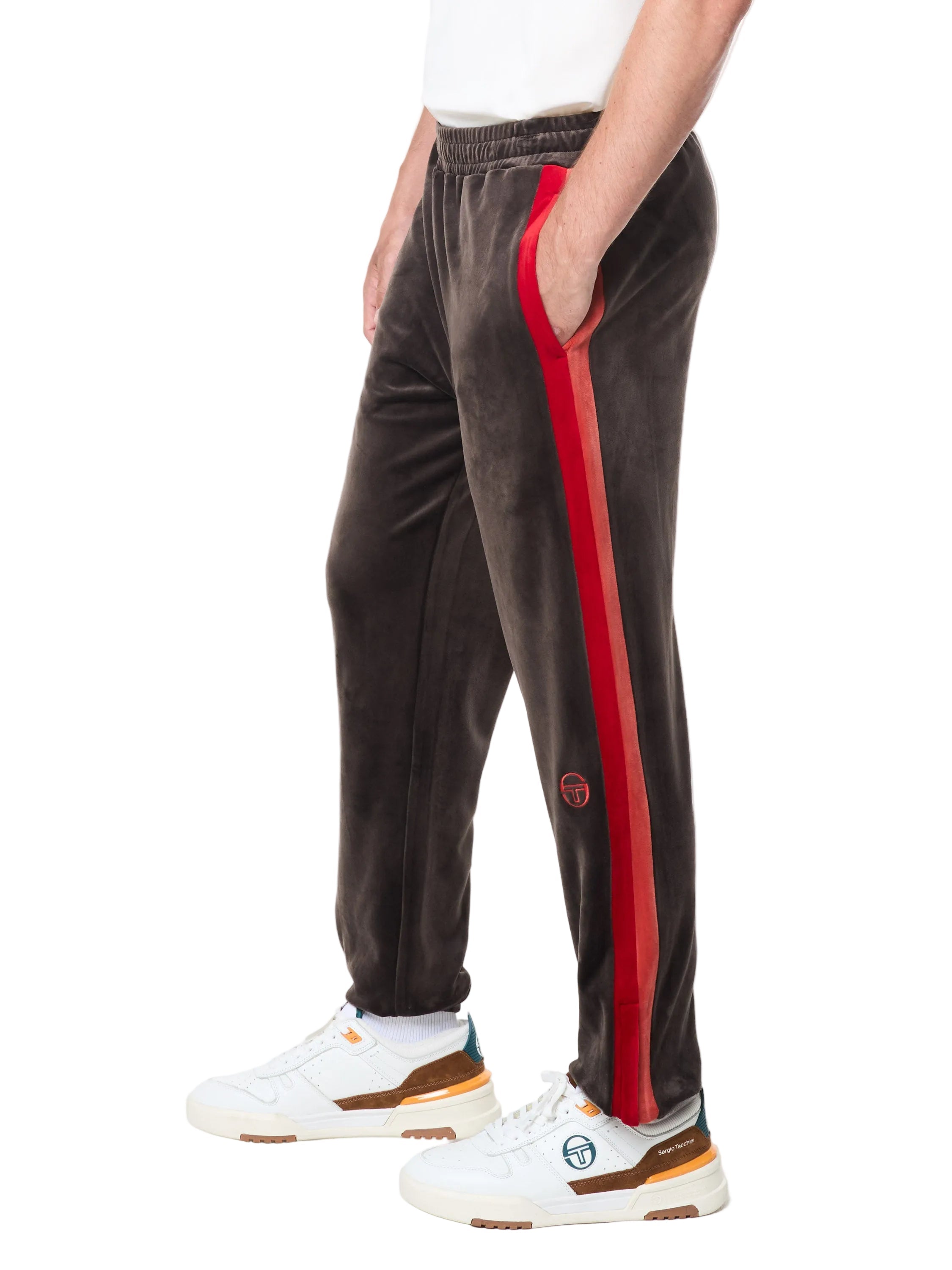 Banda Velour Track Pant- Mulch