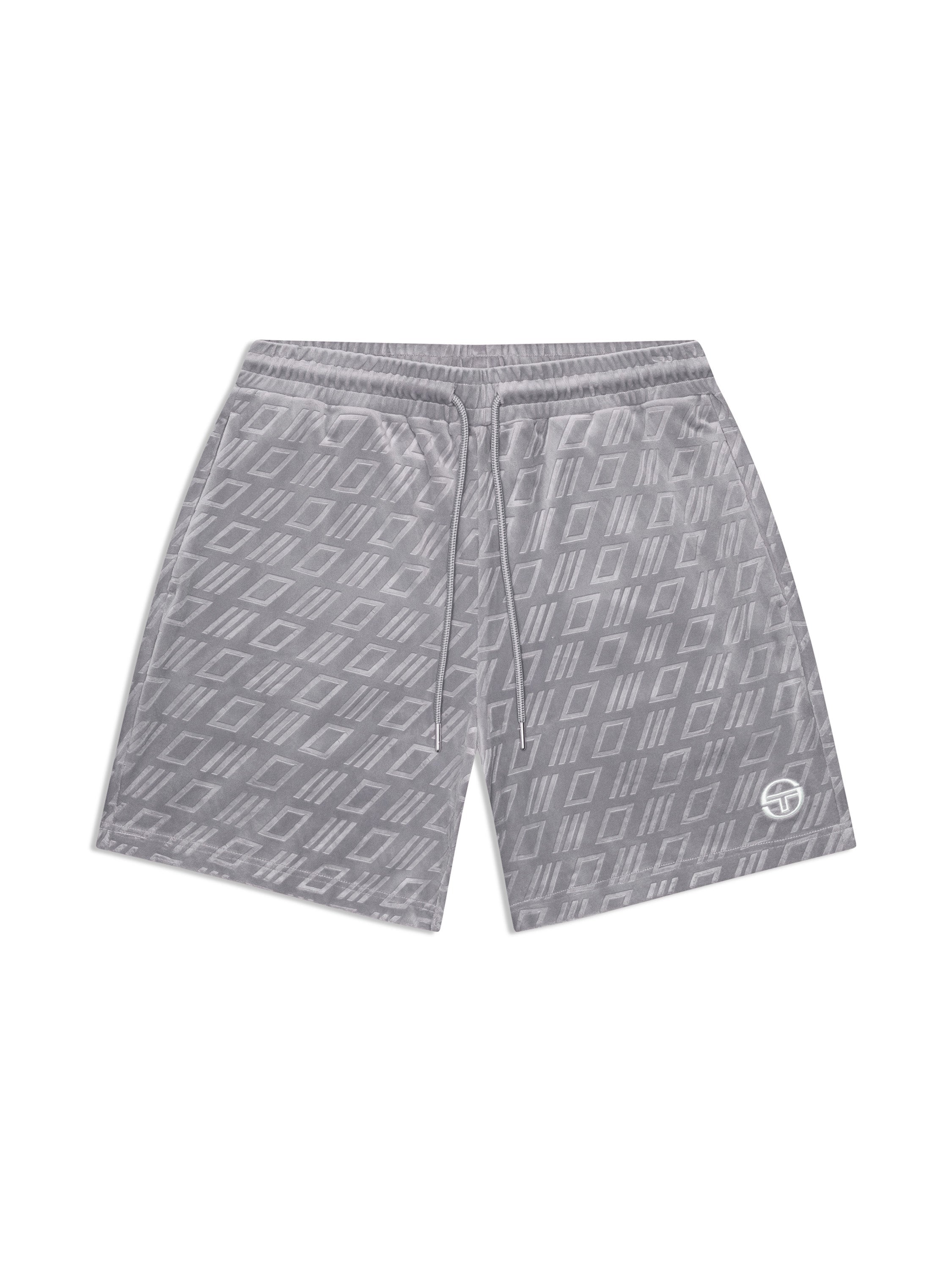 Bandiera Debossed Velour Short-Sleet
