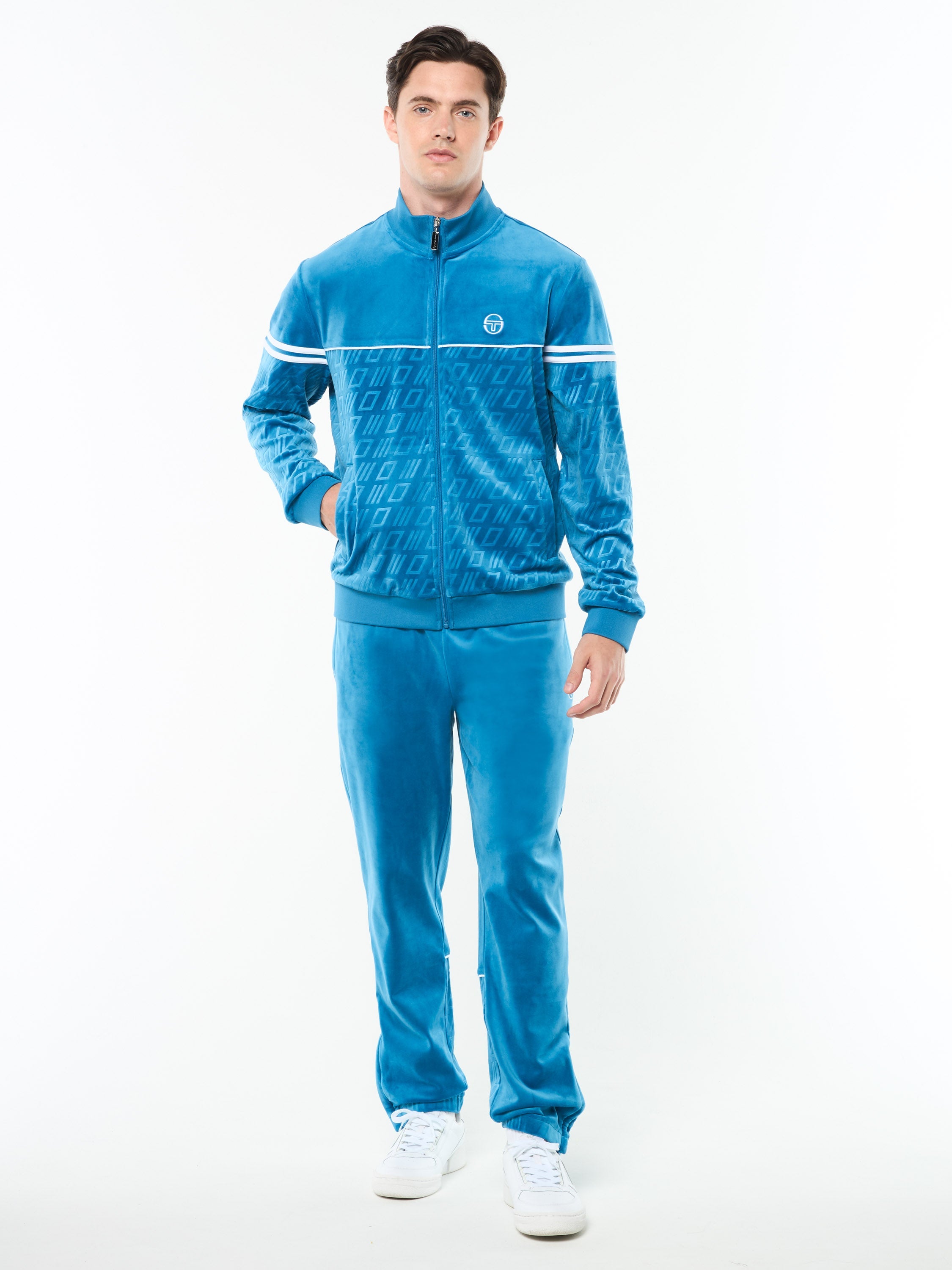 Bandiera Track Jacket- Mykonos Blue