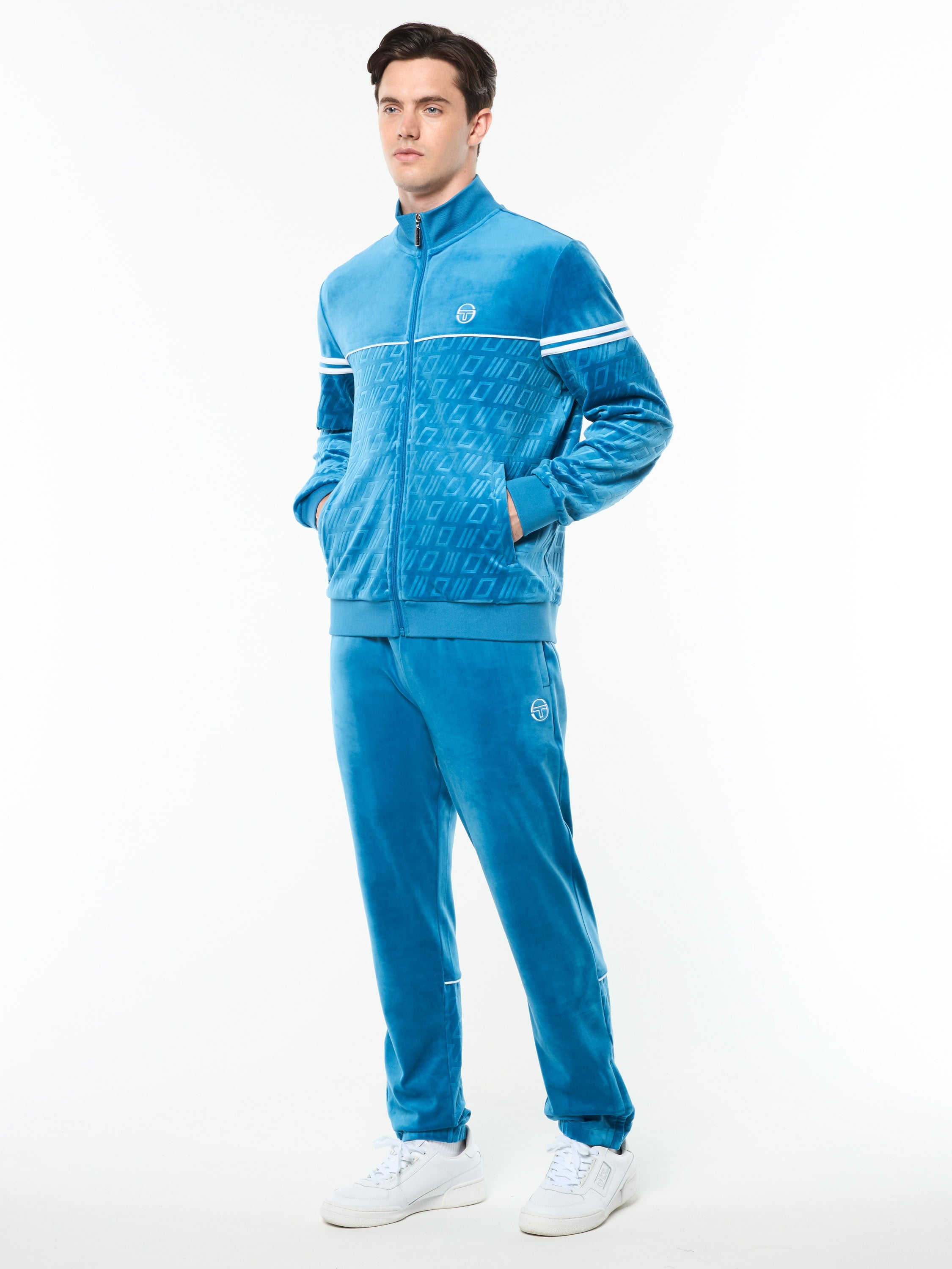 Bandiera Track Jacket- Mykonos Blue