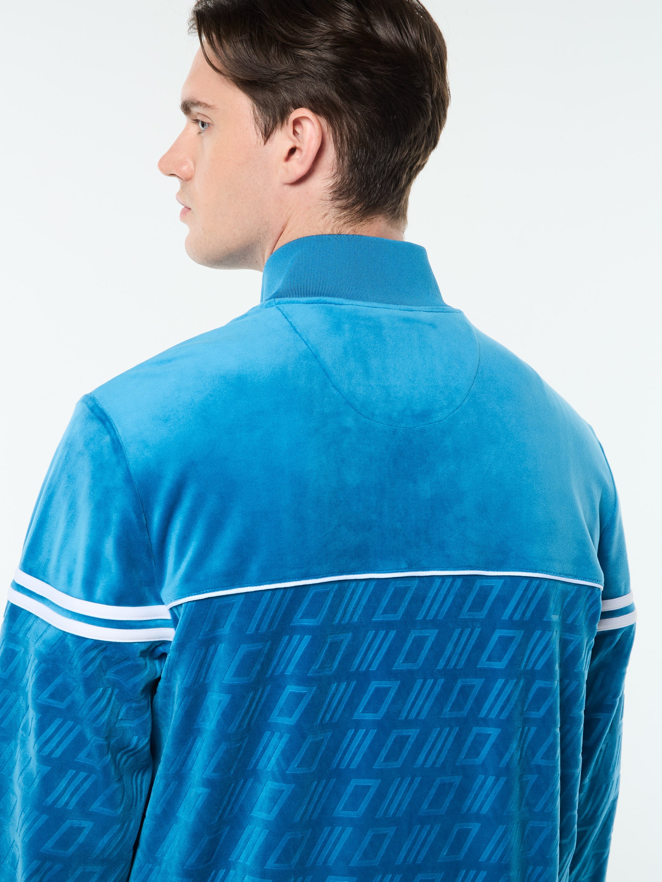 Bandiera Track Jacket- Mykonos Blue
