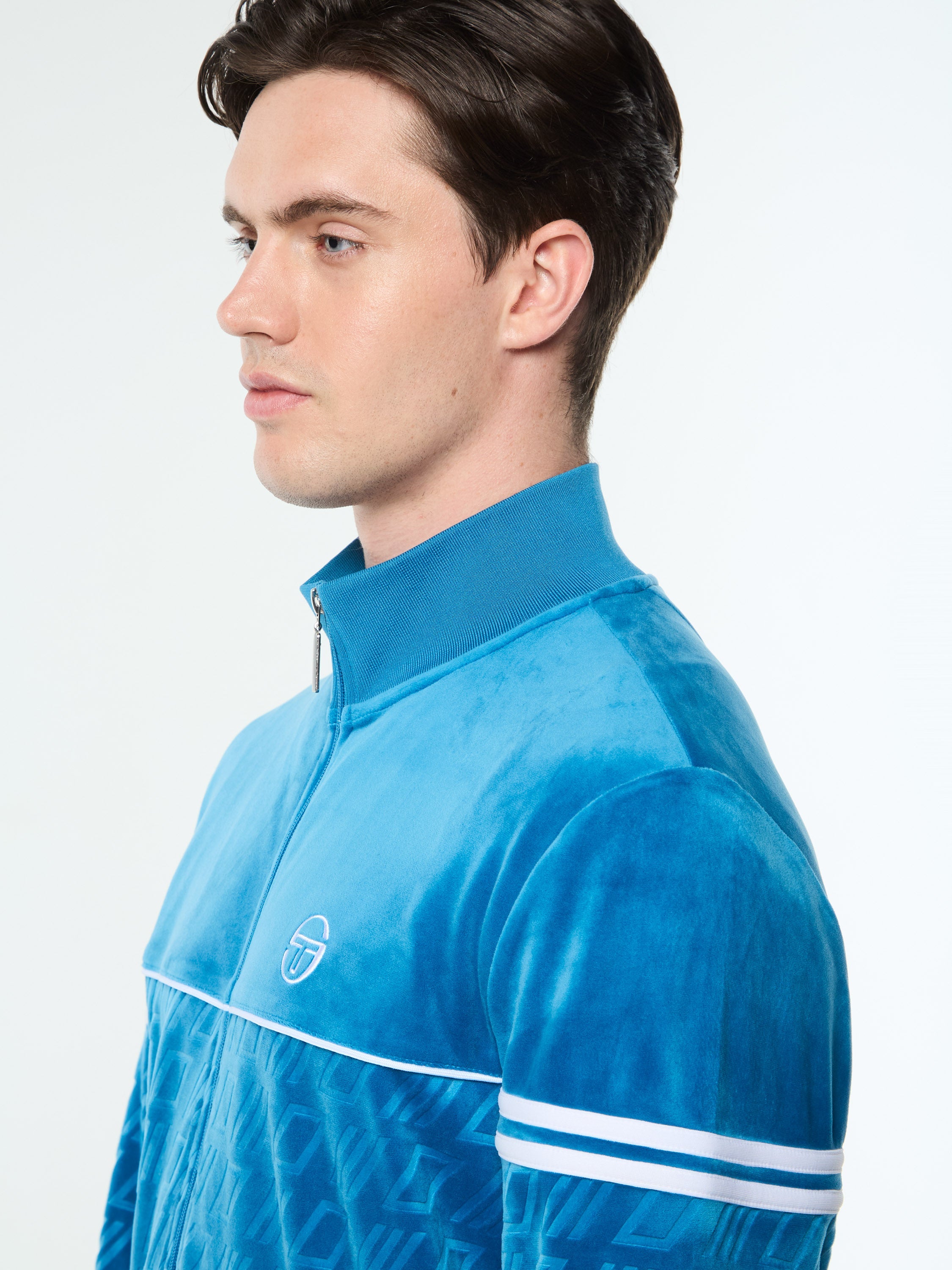 Bandiera Track Jacket- Mykonos Blue