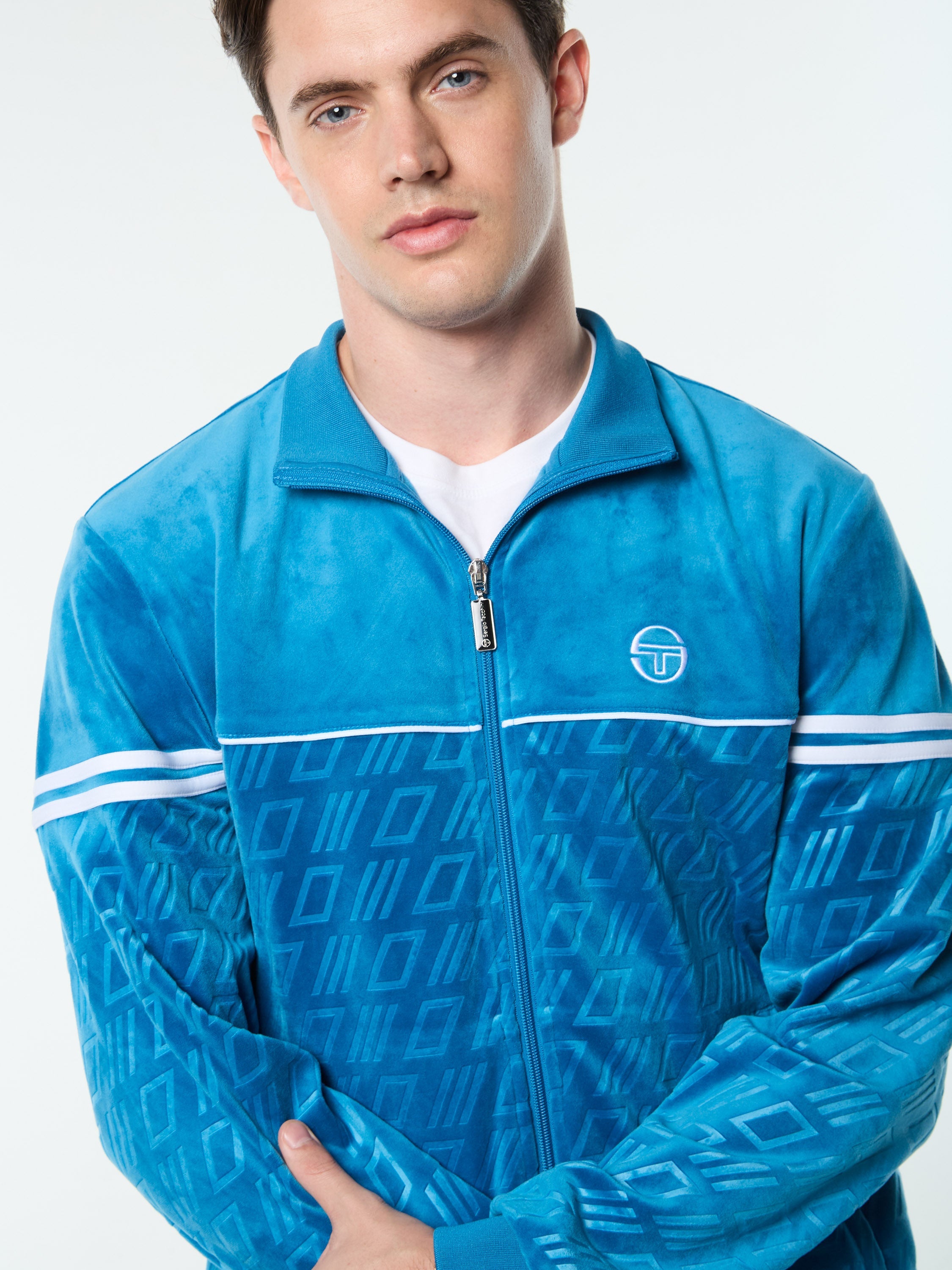 Bandiera Track Jacket- Mykonos Blue