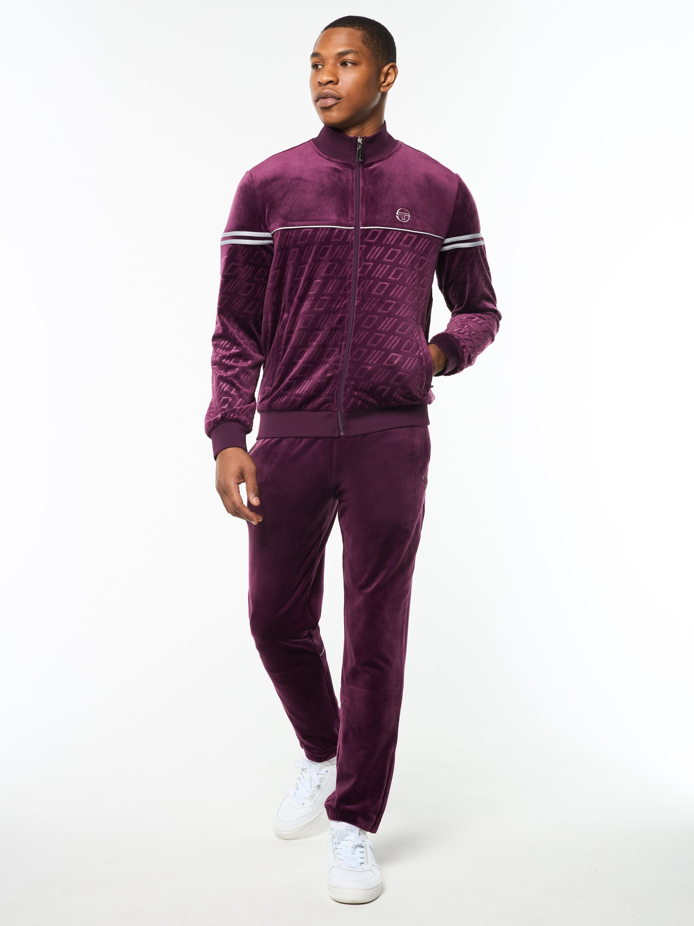 Bandiera Track Jacket- Potent Purple
