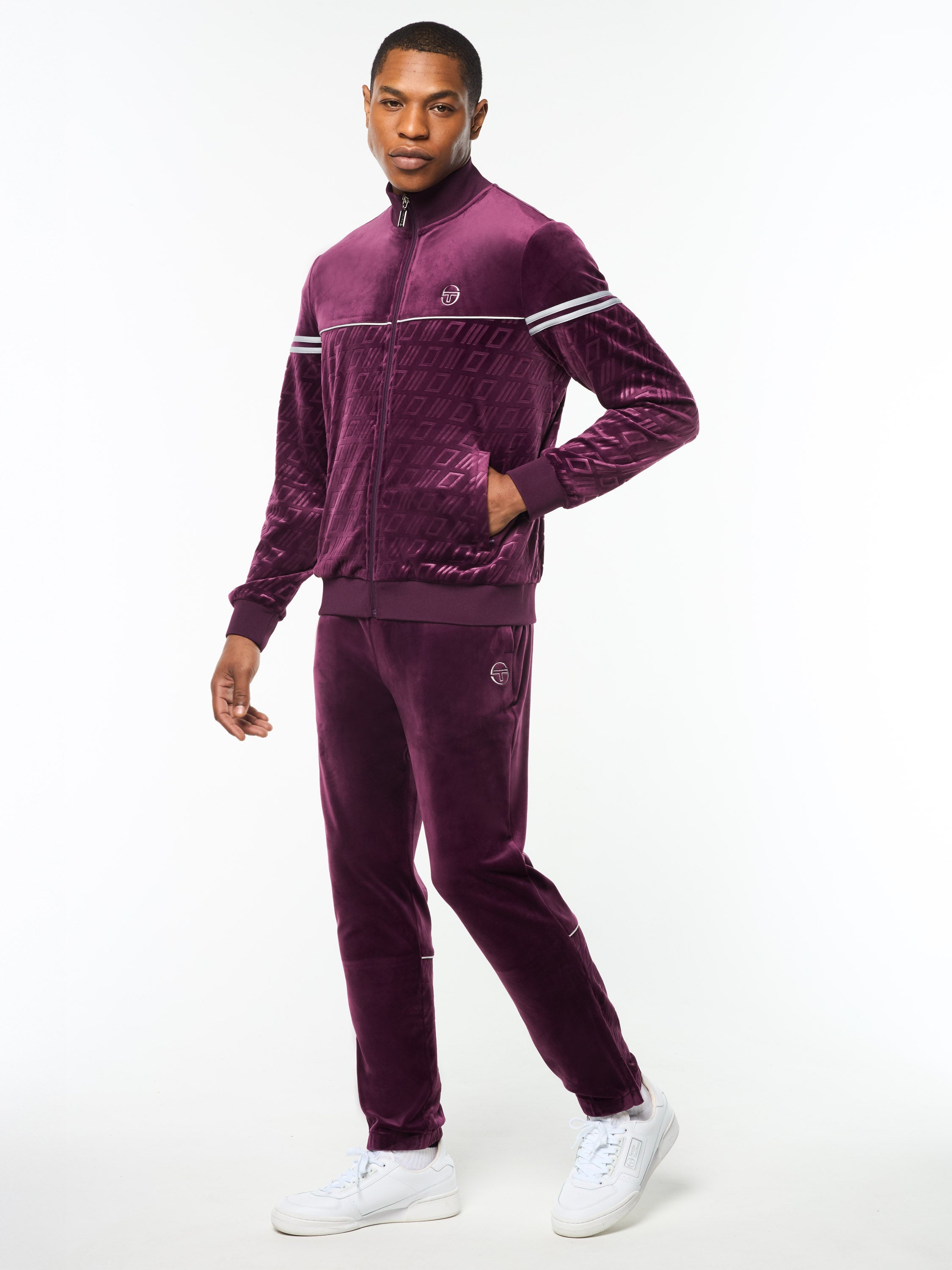 Bandiera Track Jacket- Potent Purple