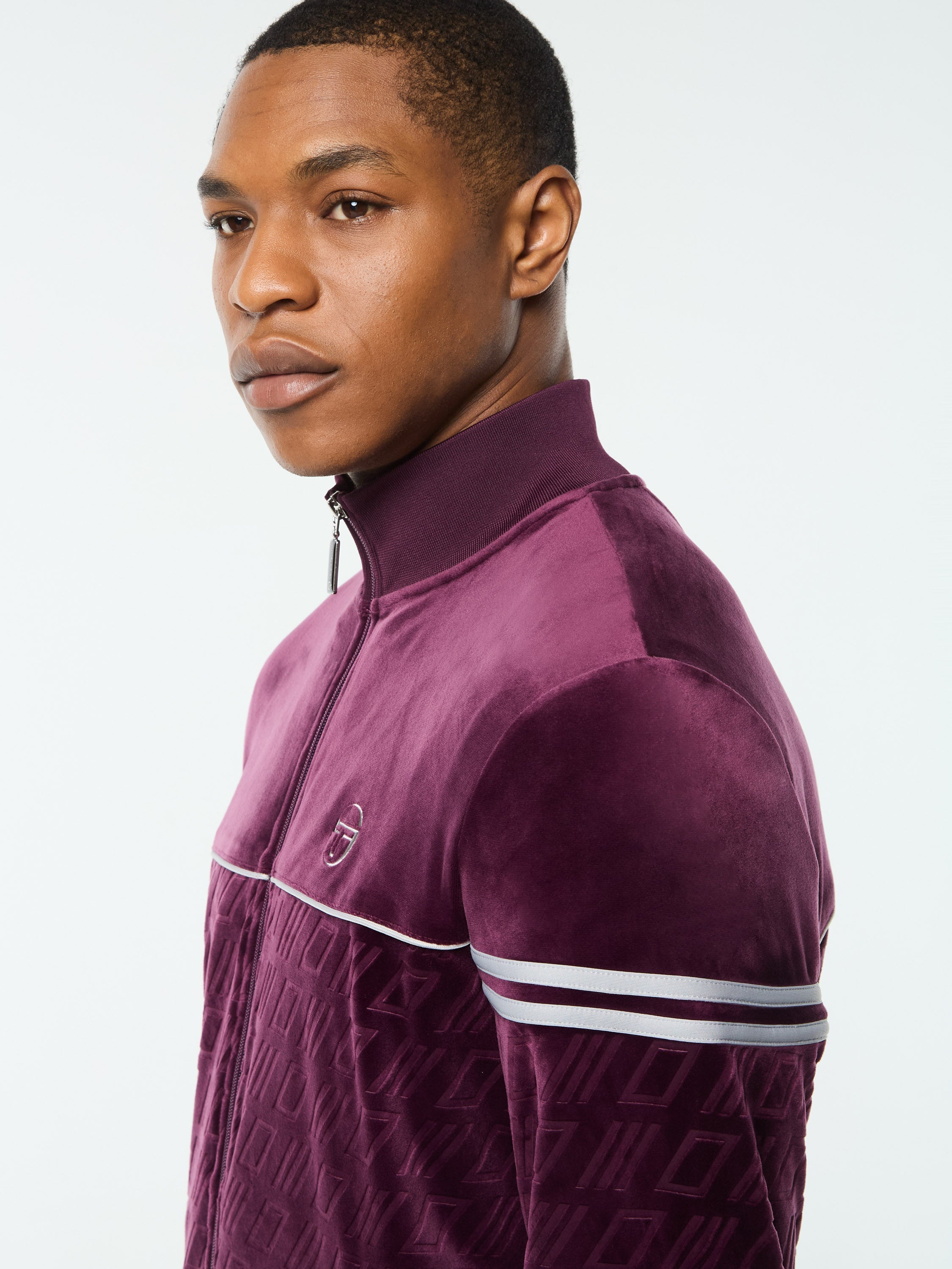 Bandiera Track Jacket- Potent Purple