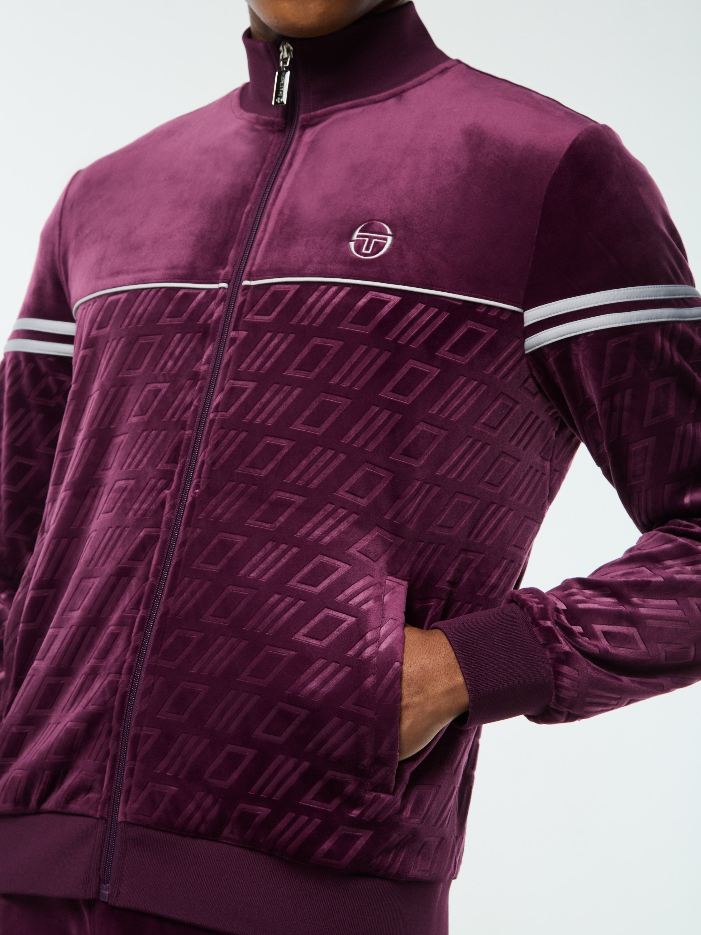 Bandiera Track Jacket- Potent Purple