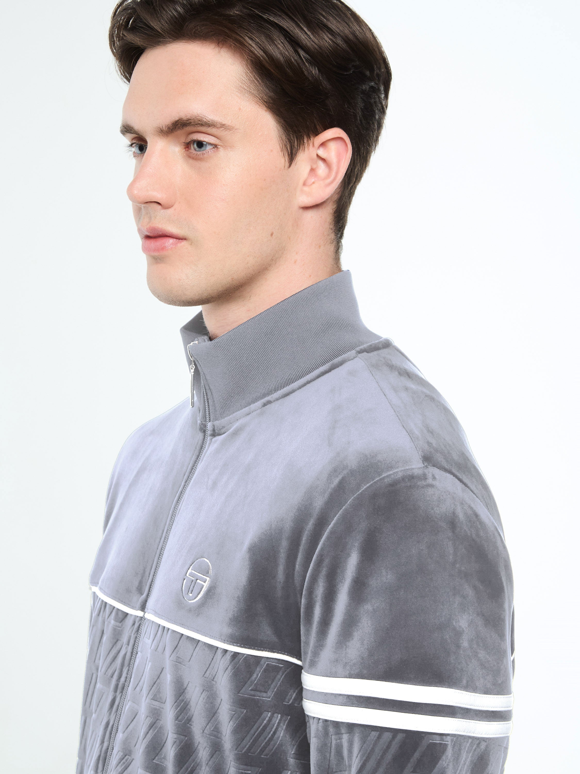 Bandiera Track Jacket- Sleet