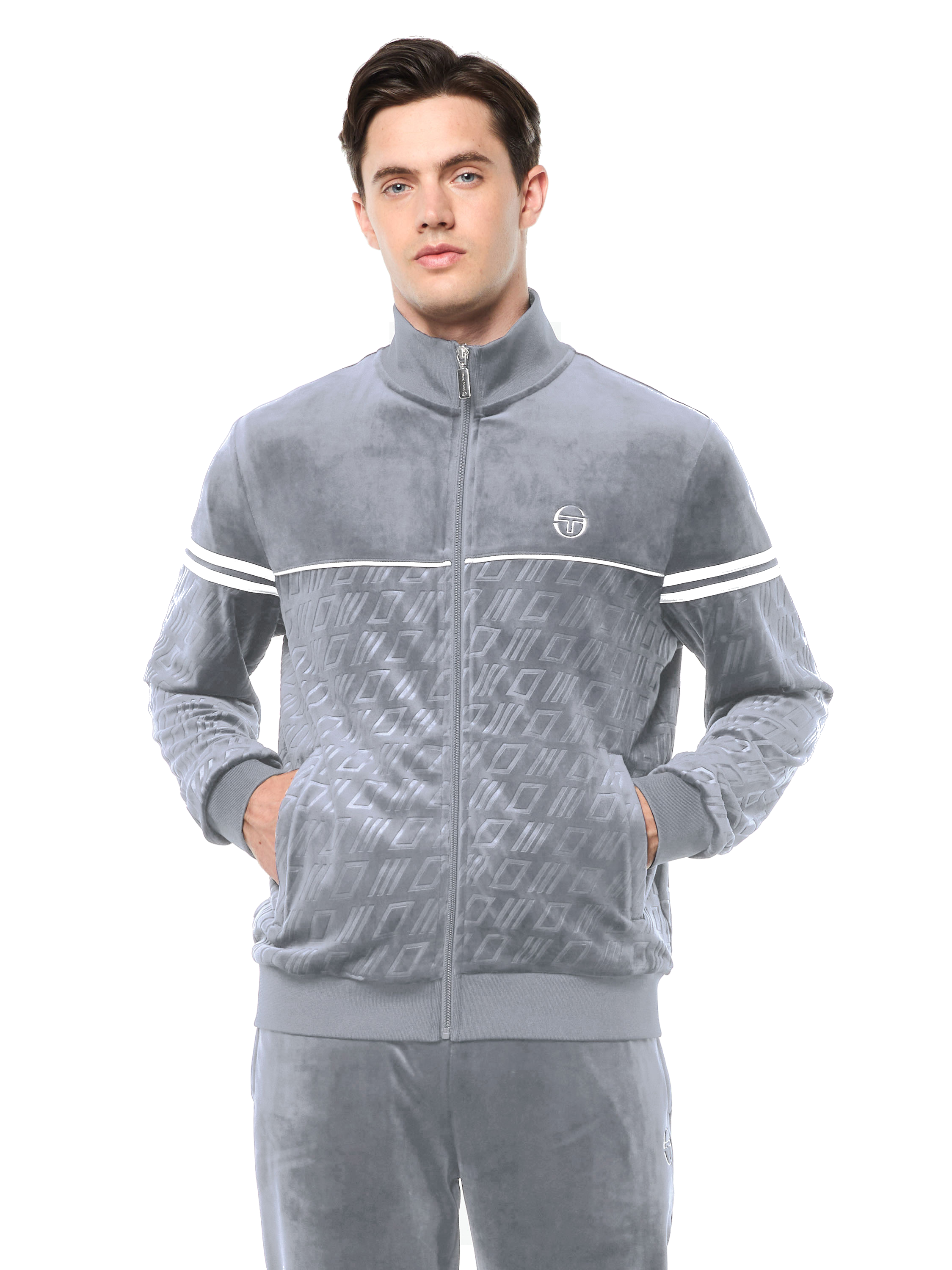 Bandiera Track Jacket- Sleet
