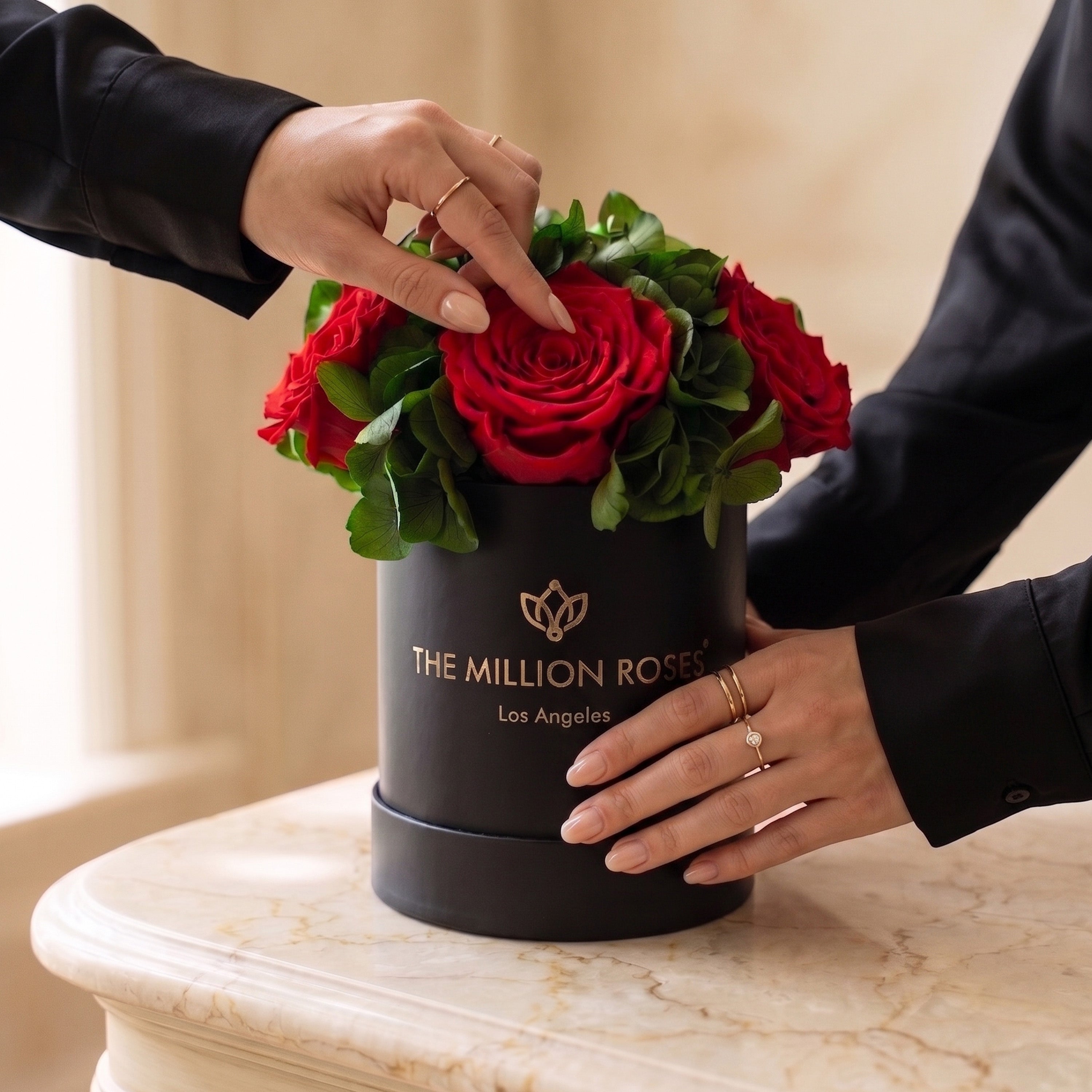 Basic Black Garden Box | Red Roses