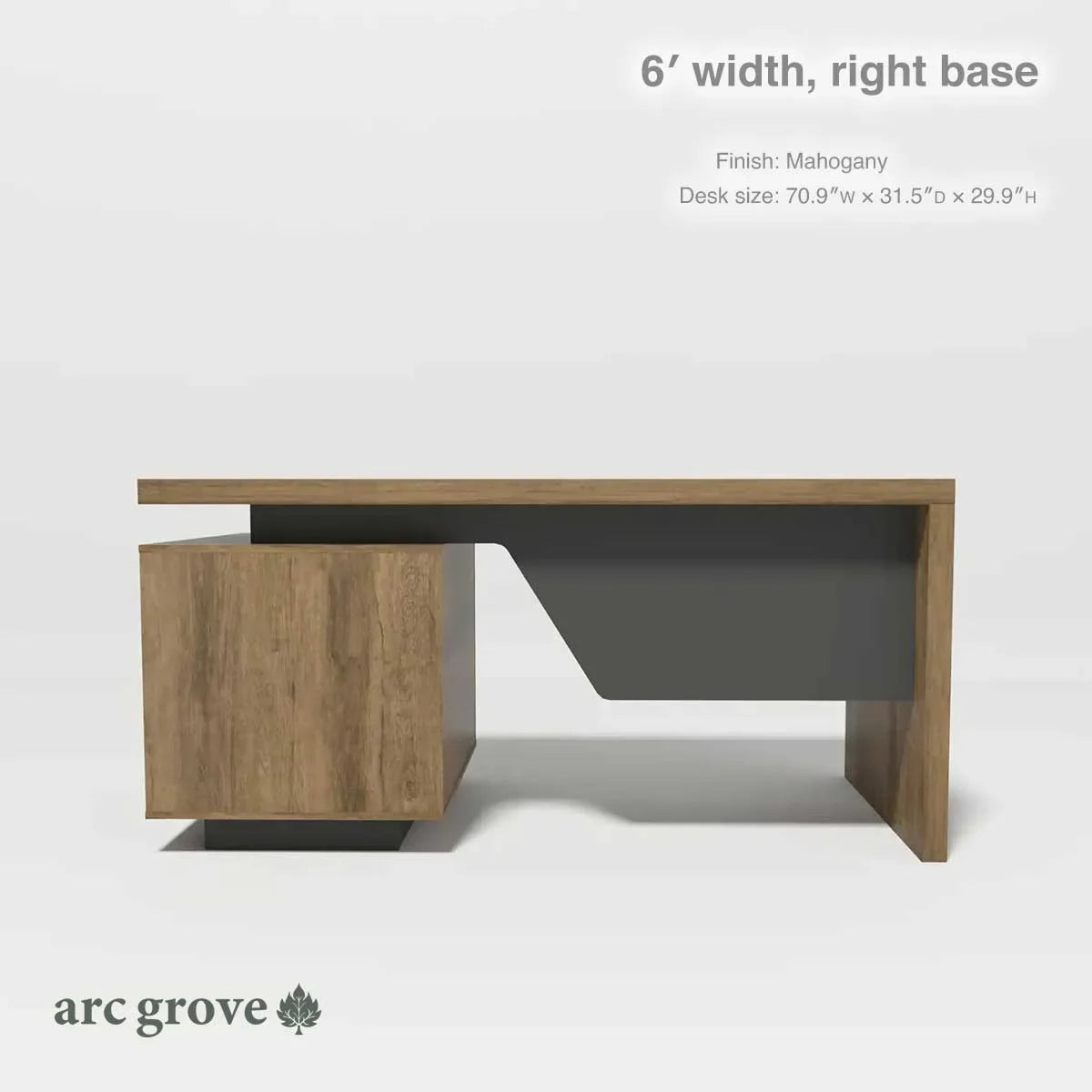 Bayly · 6′ wide Modern Office Desk